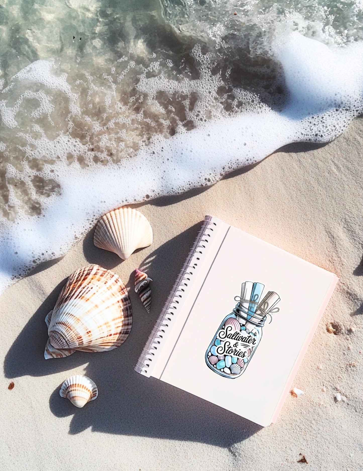 Saltwater Stories Vinyl Sticker Bundle | Beachy Bookish Stickers __etsy:6840295390