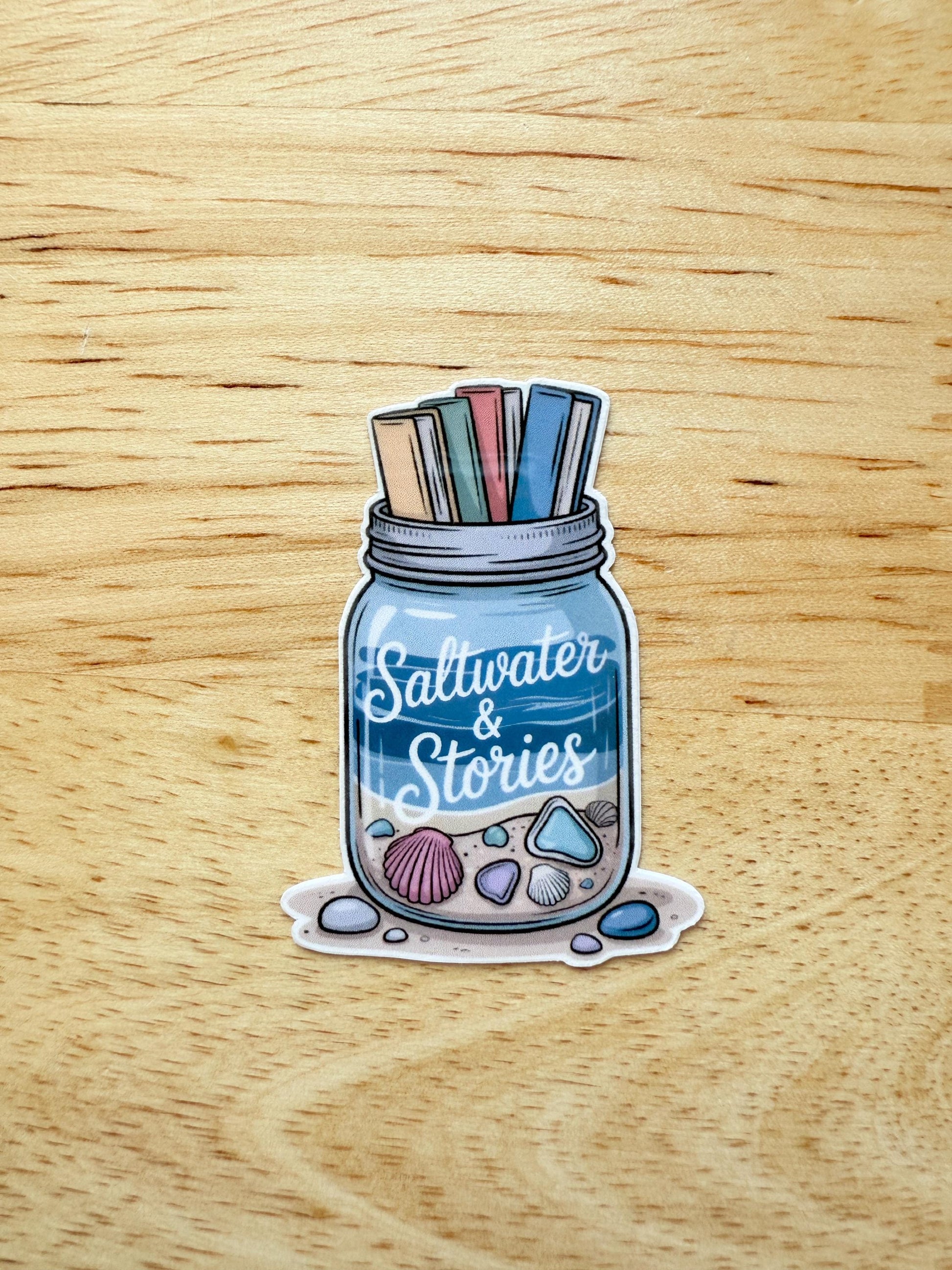 Saltwater Stories Vinyl Sticker Bundle | Beachy Bookish Stickers __etsy:6840294436