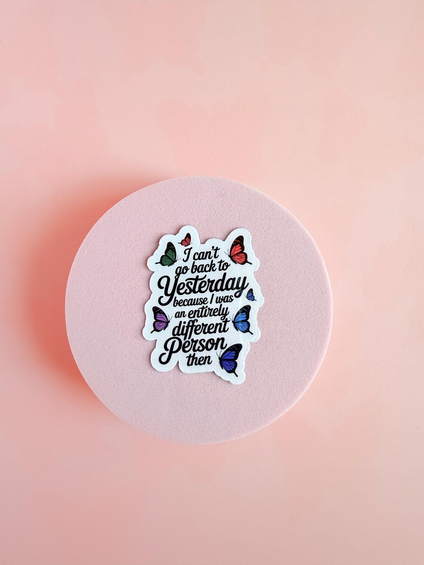 Self Love Quote Sticker: Butterfly Vinyl Decal for Journals & Laptops __etsy:6922556200
