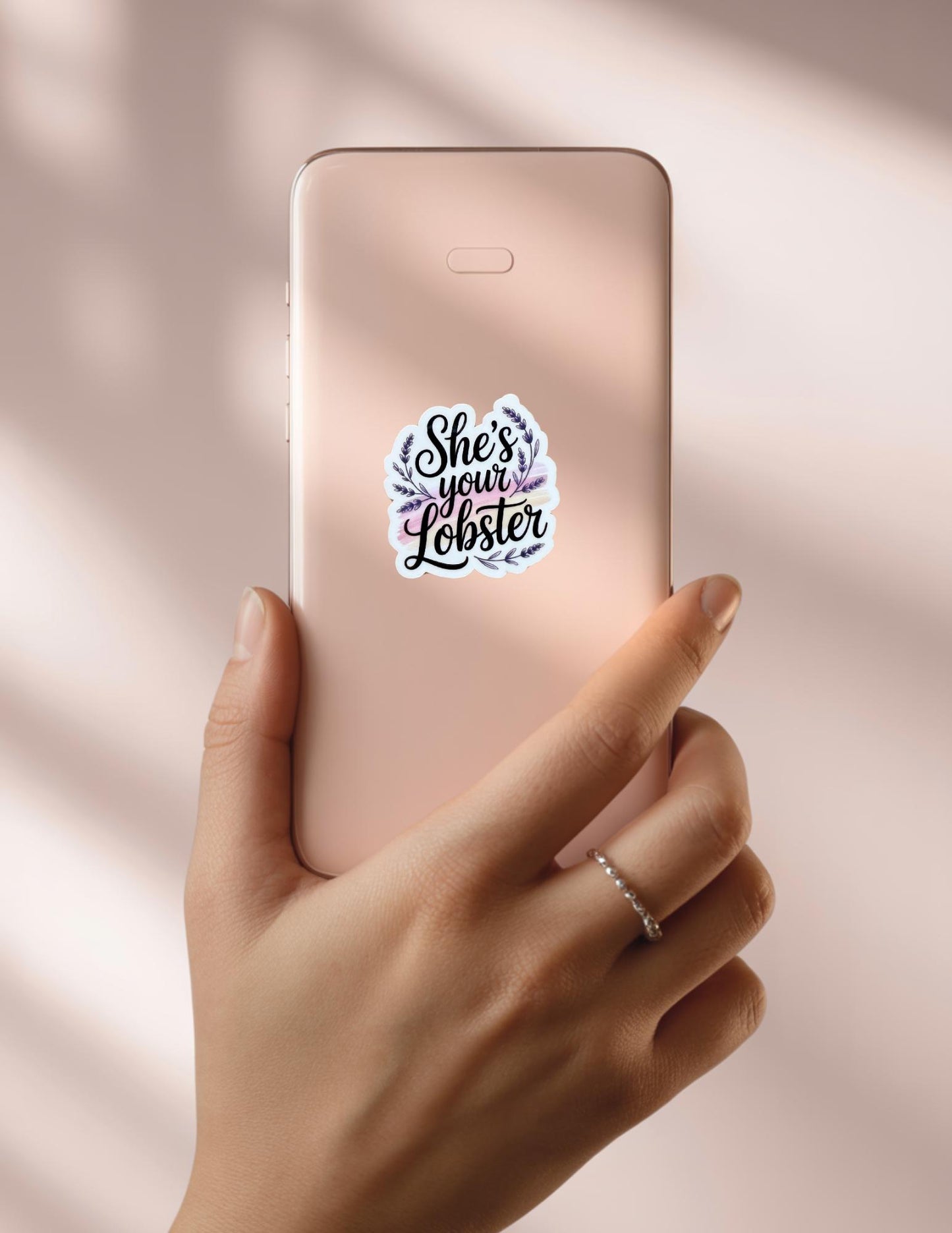 She’s Your Lobster Sticker – Funny Vinyl Decal for Fans, Journals, Laptops & Romantic Gifts __etsy:6853076022