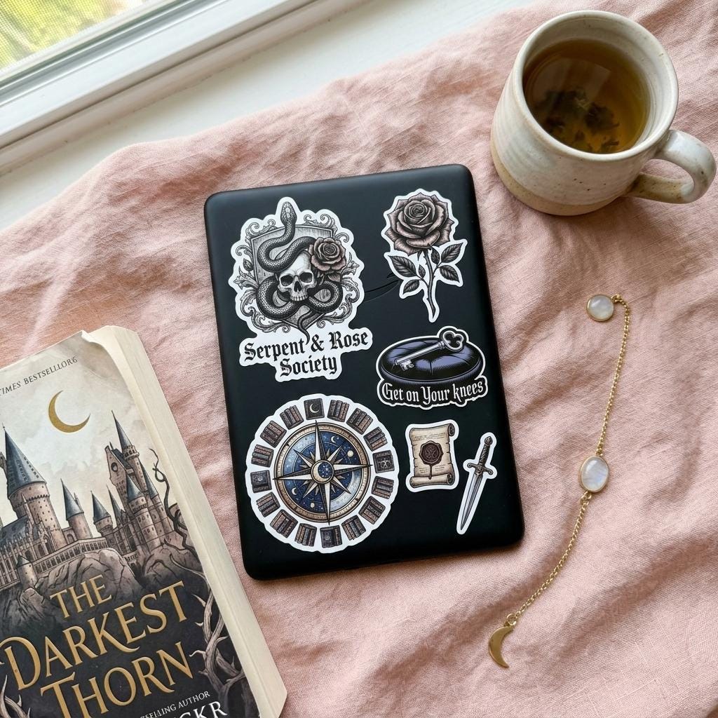 Smutty Booktok Sticker Pack: Dark Romance Villain Era Vinyl Decals __etsy:8133813900