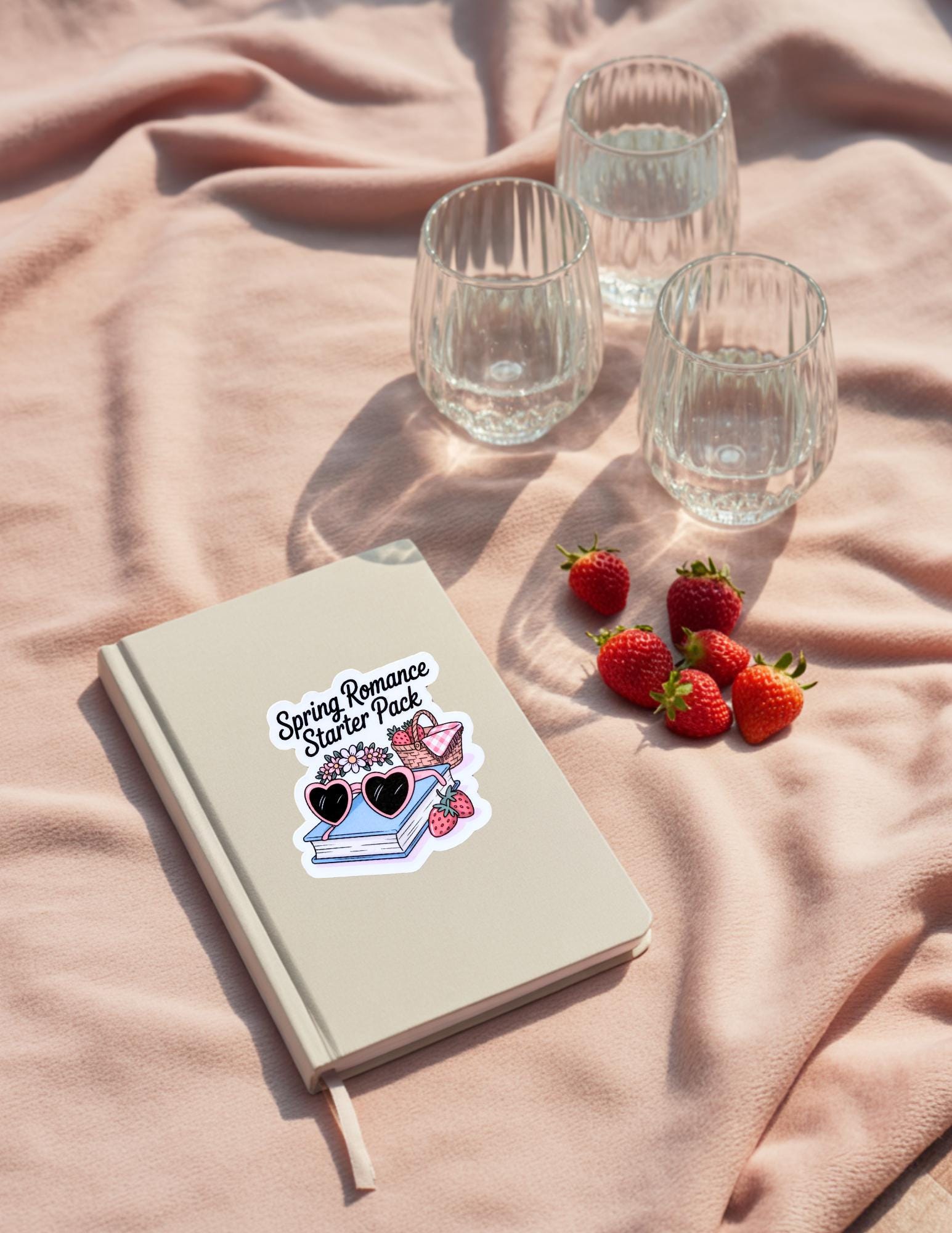 Spring Romance Starter Pack – Vinyl Sticker Bundle for Book Lovers, Journals & Planners __etsy:6840513286