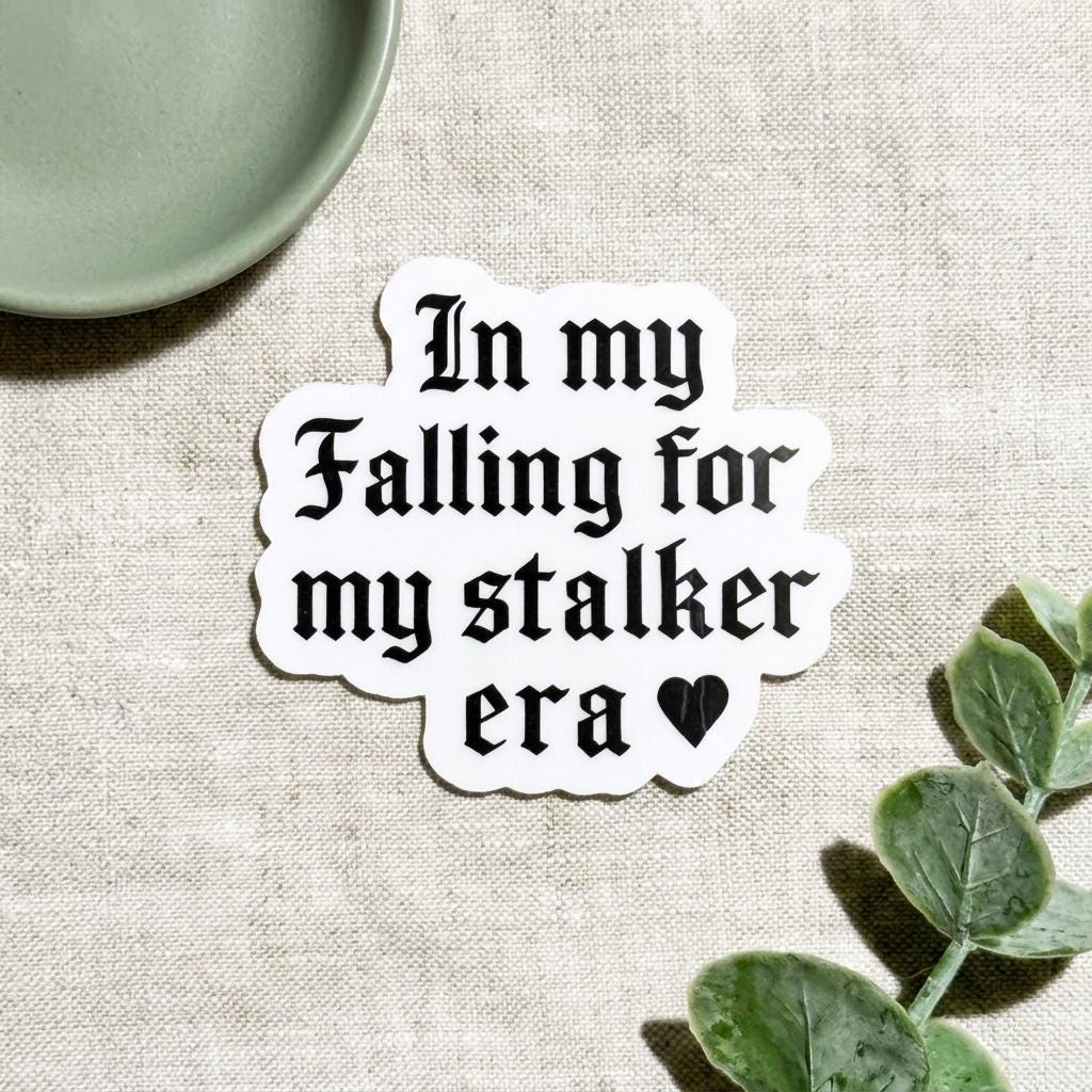 Stalker Era Bookish Sticker: Dark Romance Villain Vinyl Decal __etsy:8157616403