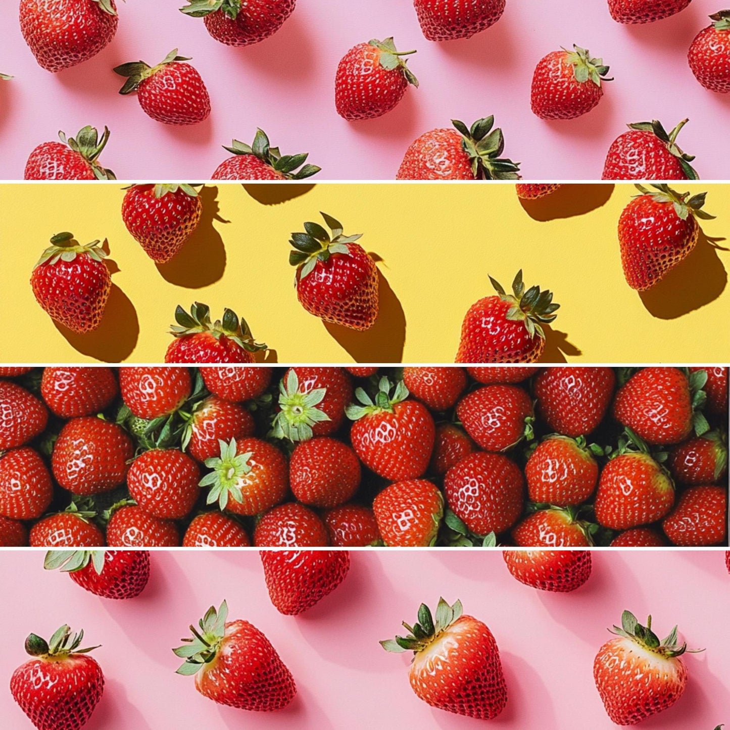 Strawberry Pattern Digital Paper: Scrapbook & Planner Backgrounds (Digital Download) __etsy:6847511723