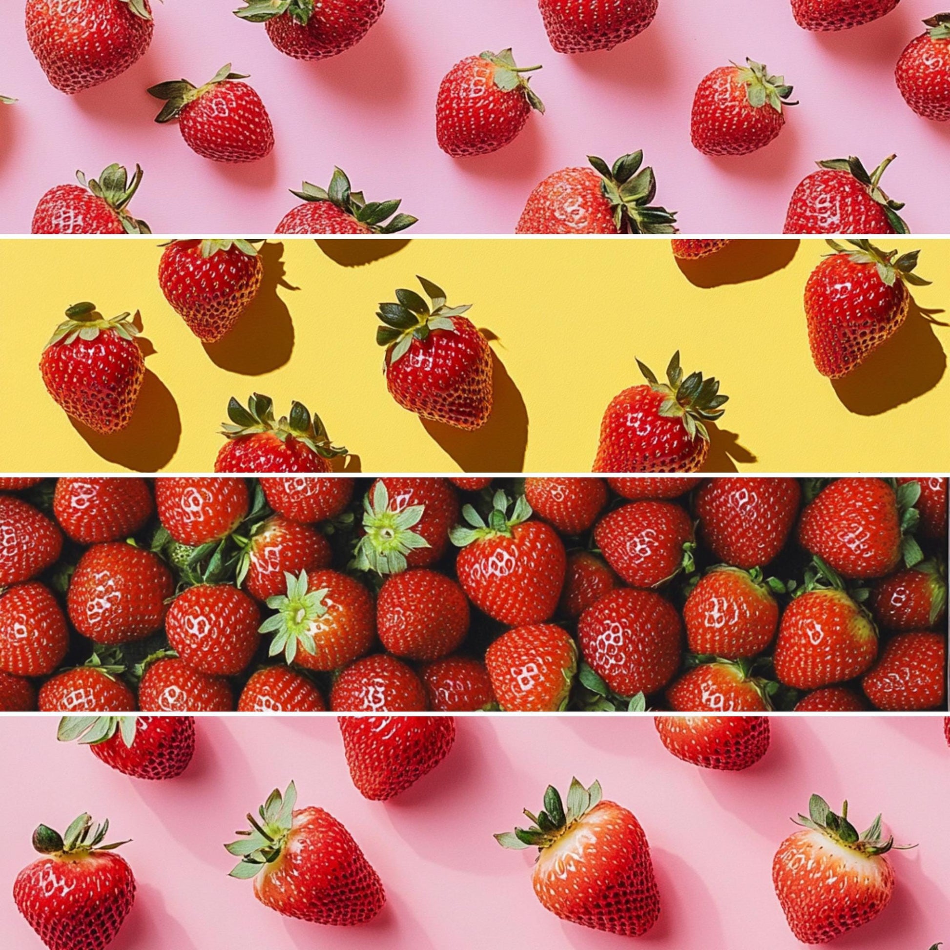 Strawberry Pattern Digital Paper: Scrapbook & Planner Backgrounds (Digital Download) __etsy:6847511723