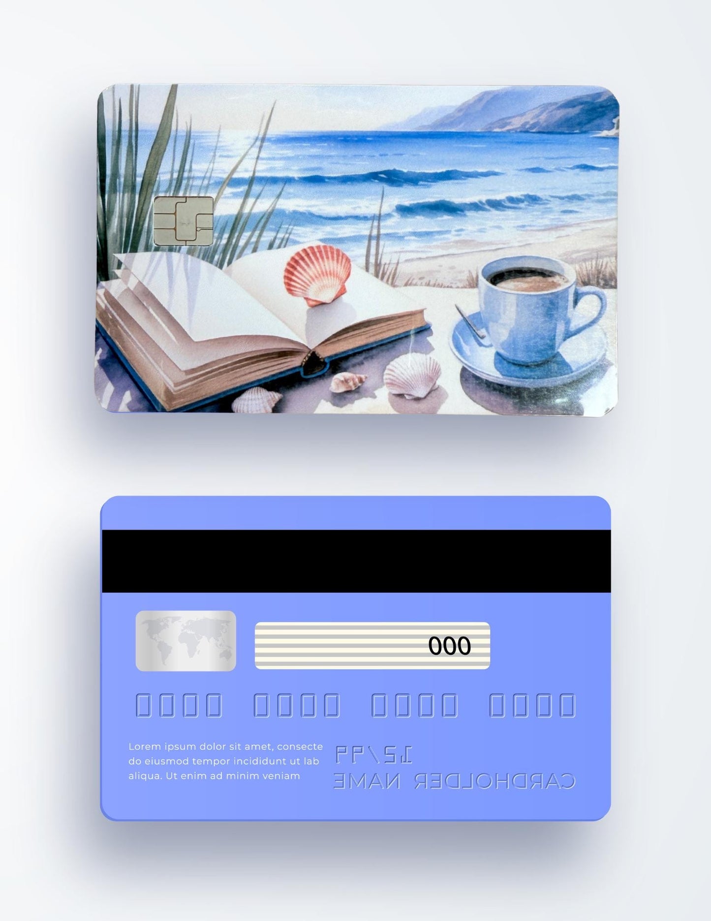 Sunflower Cottage Debit Card Skin: Bookish Coffee Window Vinyl Cover for Readers & Dreamers __etsy:7608962381