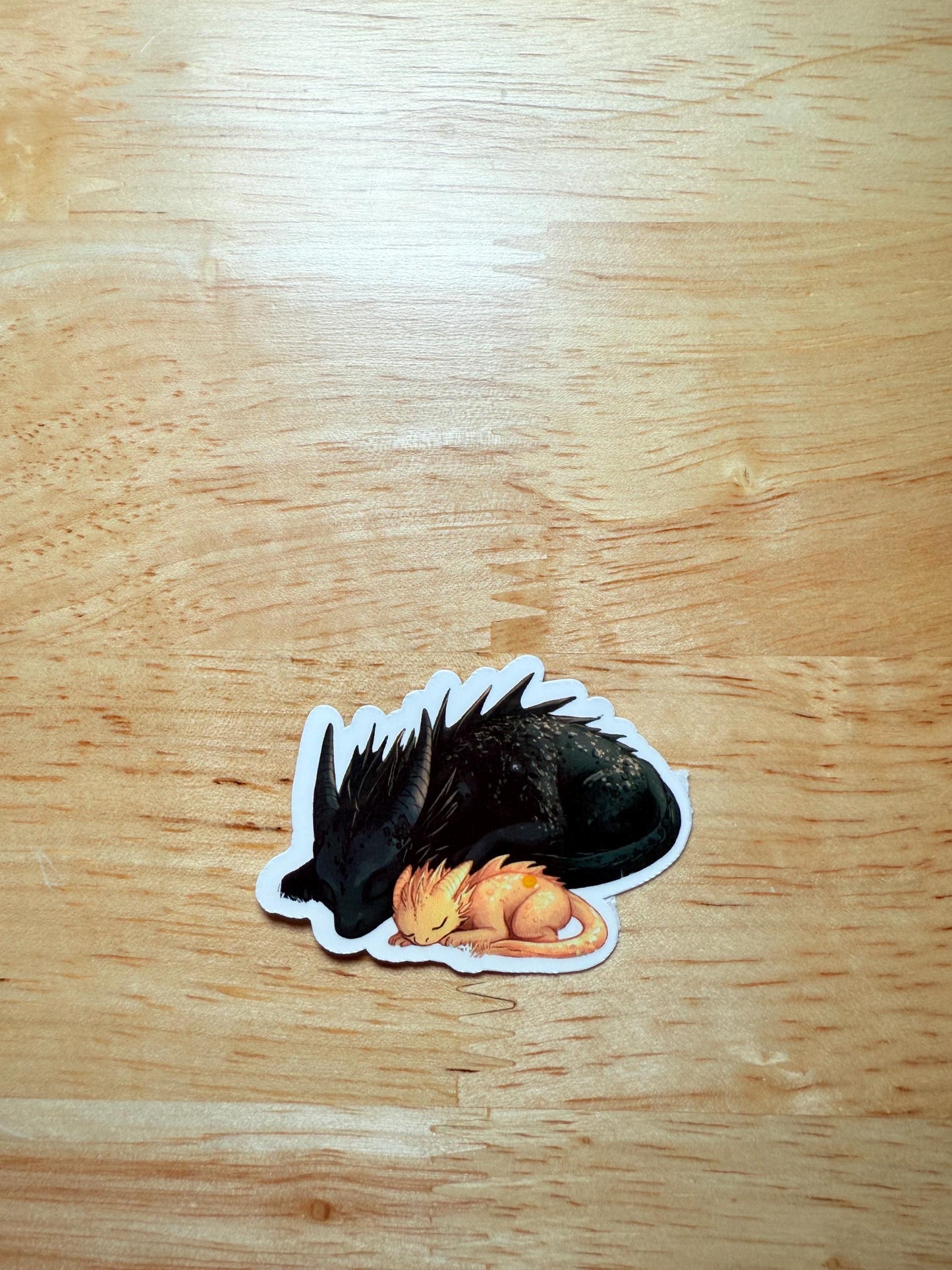 Tairn and Andarna Sticker – Fourth Wing Romantasy Vinyl Decal for Book Lovers __etsy:6745074463