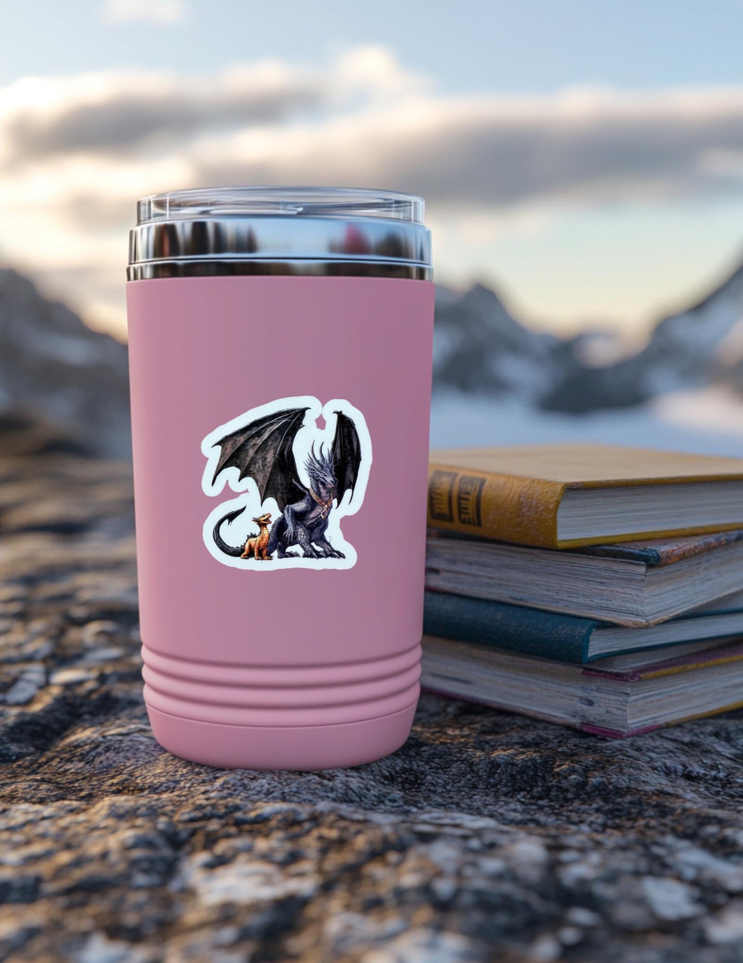 Tairn and Andarna Sticker – Fourth Wing Romantasy Vinyl Decal for Book Lovers & Fantasy Fans __etsy:6876789147