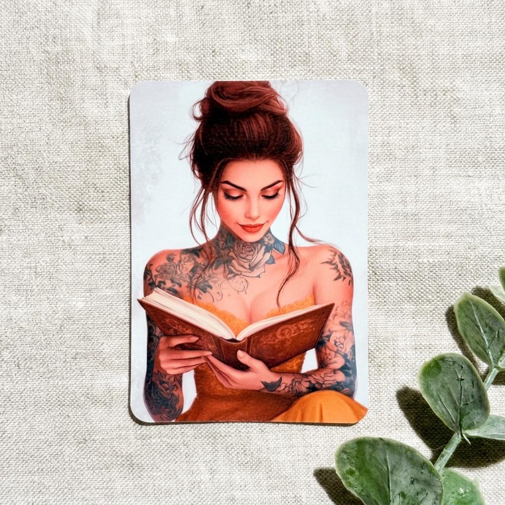 Tattooed Princess Kindle Insert | Romantasy Clear Case Decor | Paperwhite Colorsoft | Booktok Reader Gift __etsy:8109742980