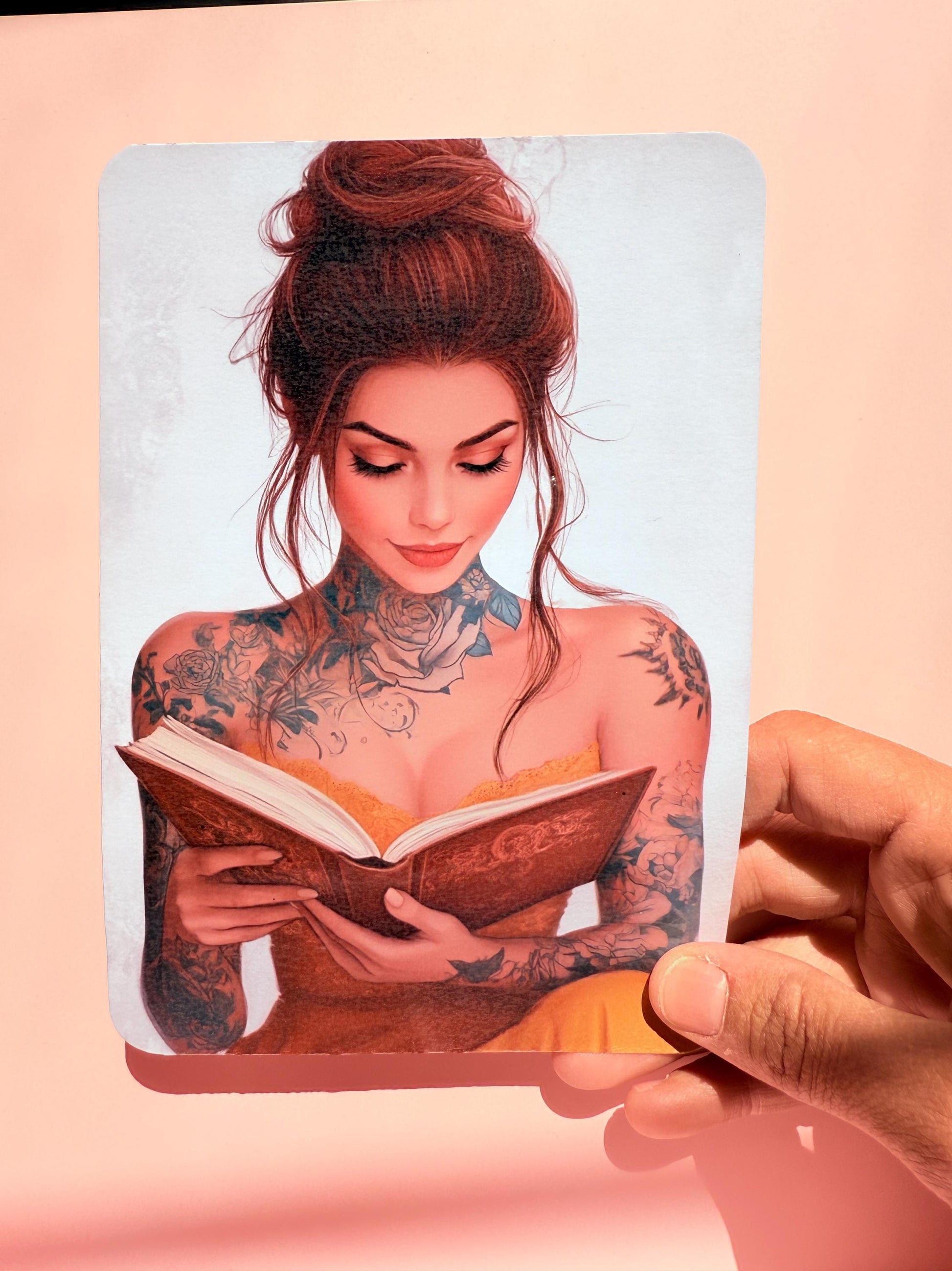Tattooed Princess Kindle Insert | Romantasy Clear Case Decor | Paperwhite Colorsoft | Booktok Reader Gift __etsy:6881477846