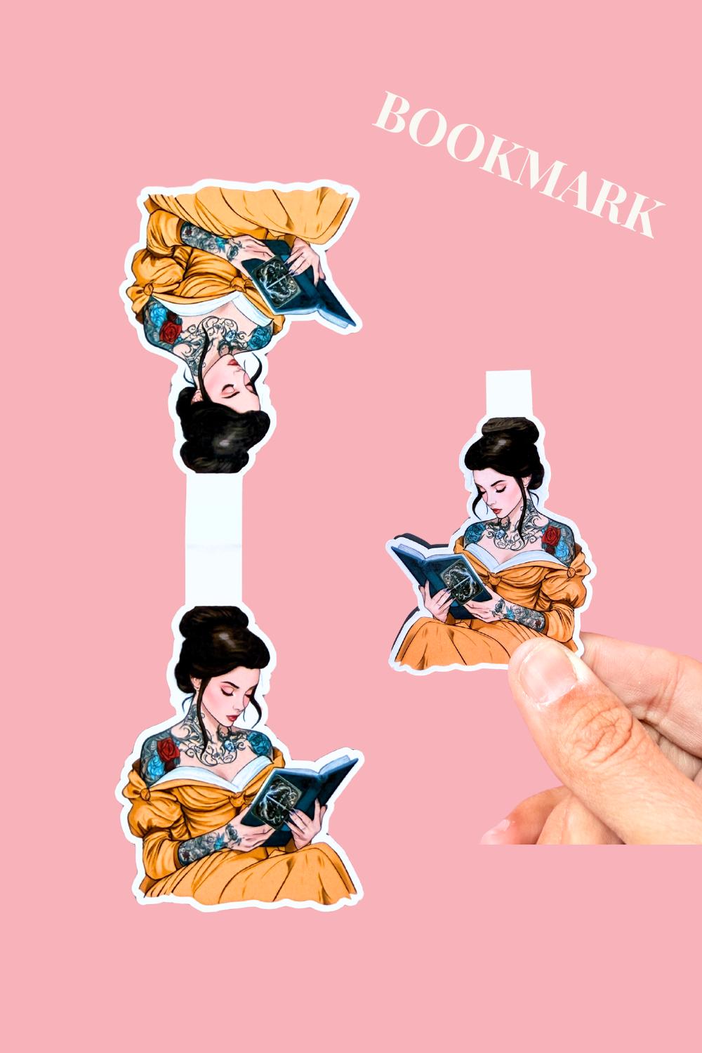 Tattooed Princess Magnetic Bookmark: Fantasy Reader Gift __etsy:7824846897