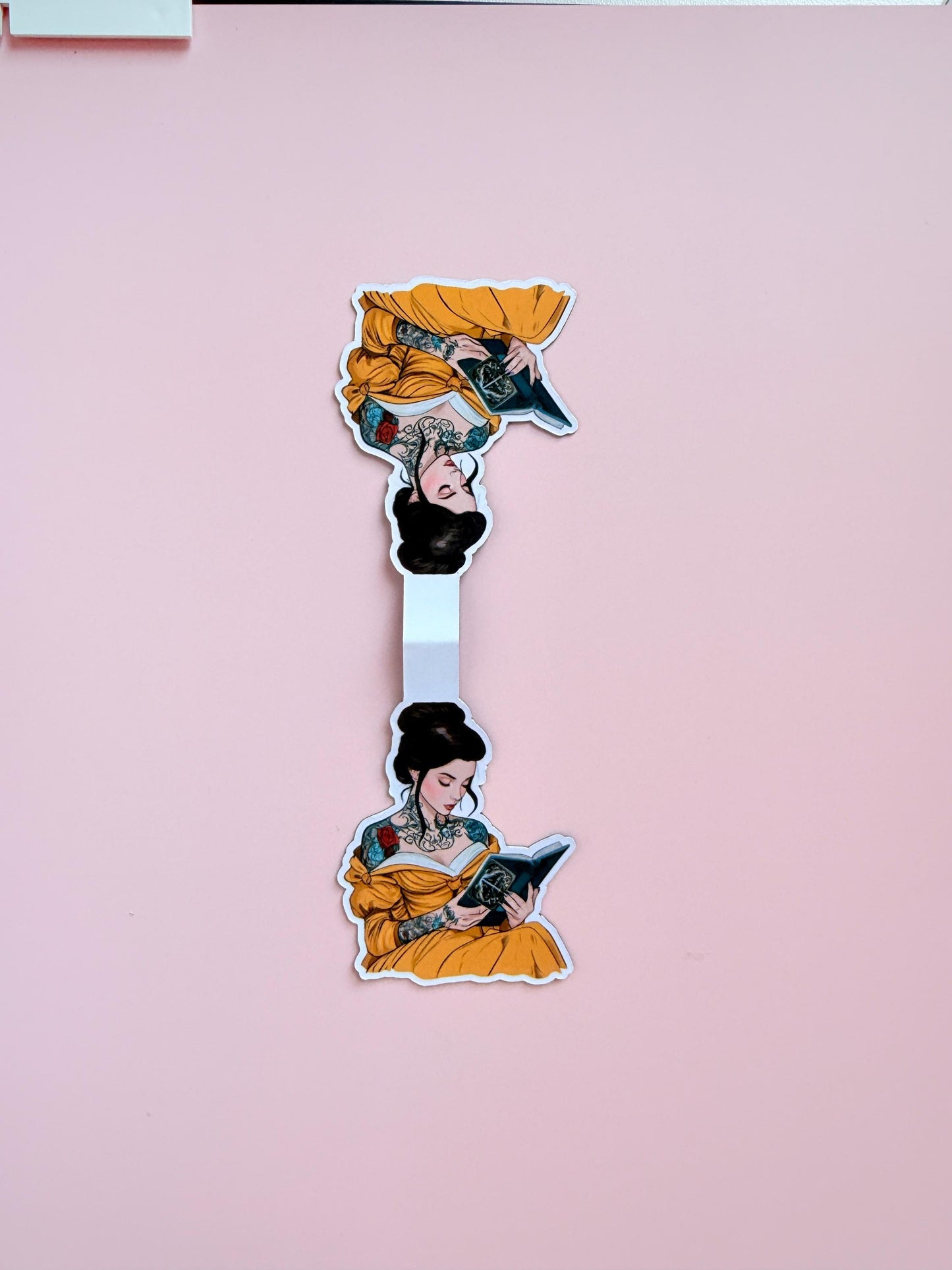 Tattooed Princess Magnetic Bookmark: Fantasy Reader Gift __etsy:7061085647