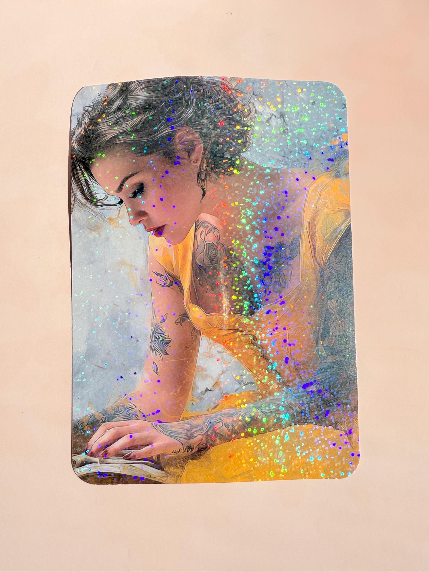 Tattooed Woman Kindle Skin - Decal, Glossy or Holographic __etsy:7055937105