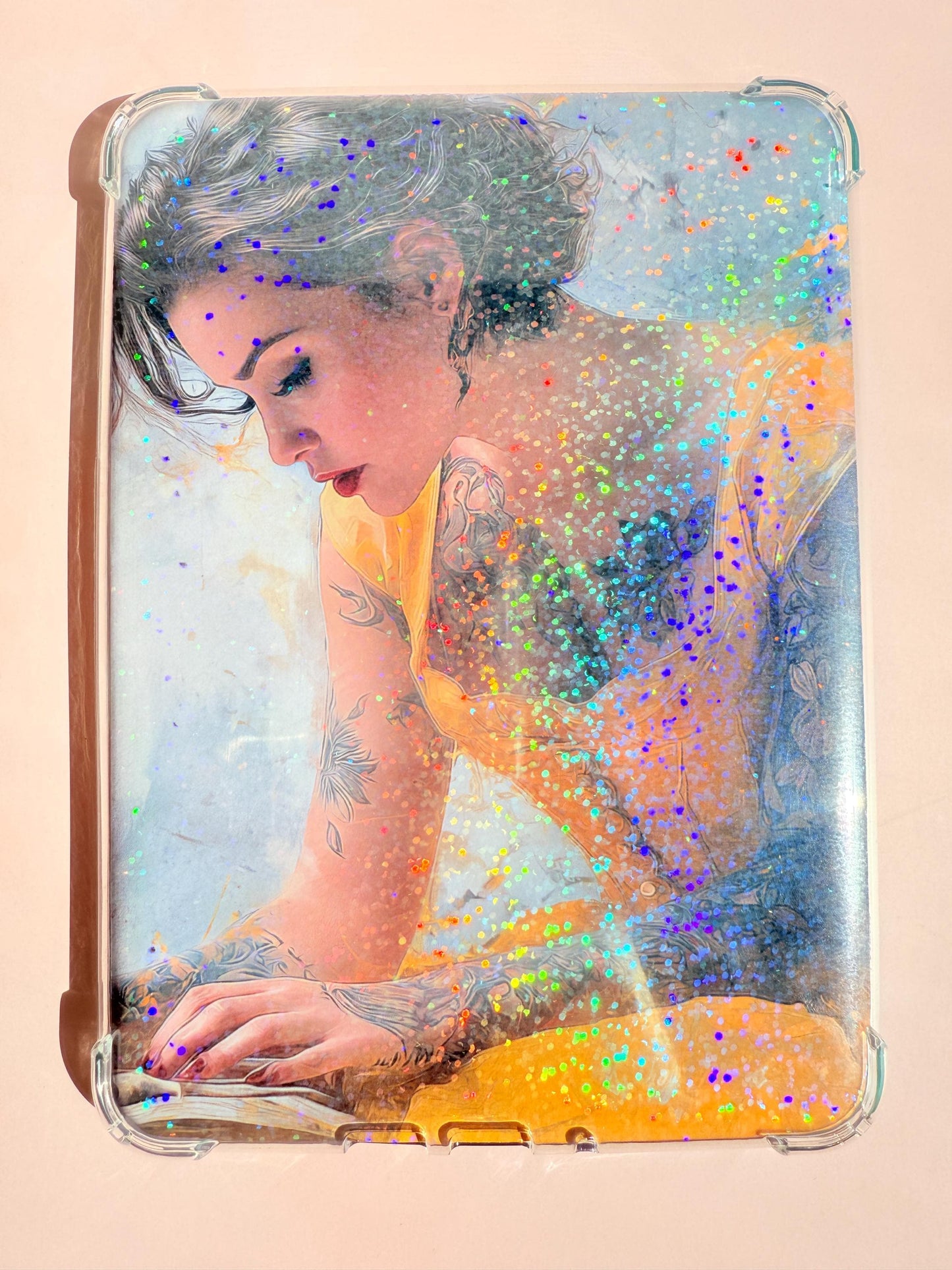 Tattooed Woman Kindle Skin - Decal, Glossy or Holographic __etsy:7055937111