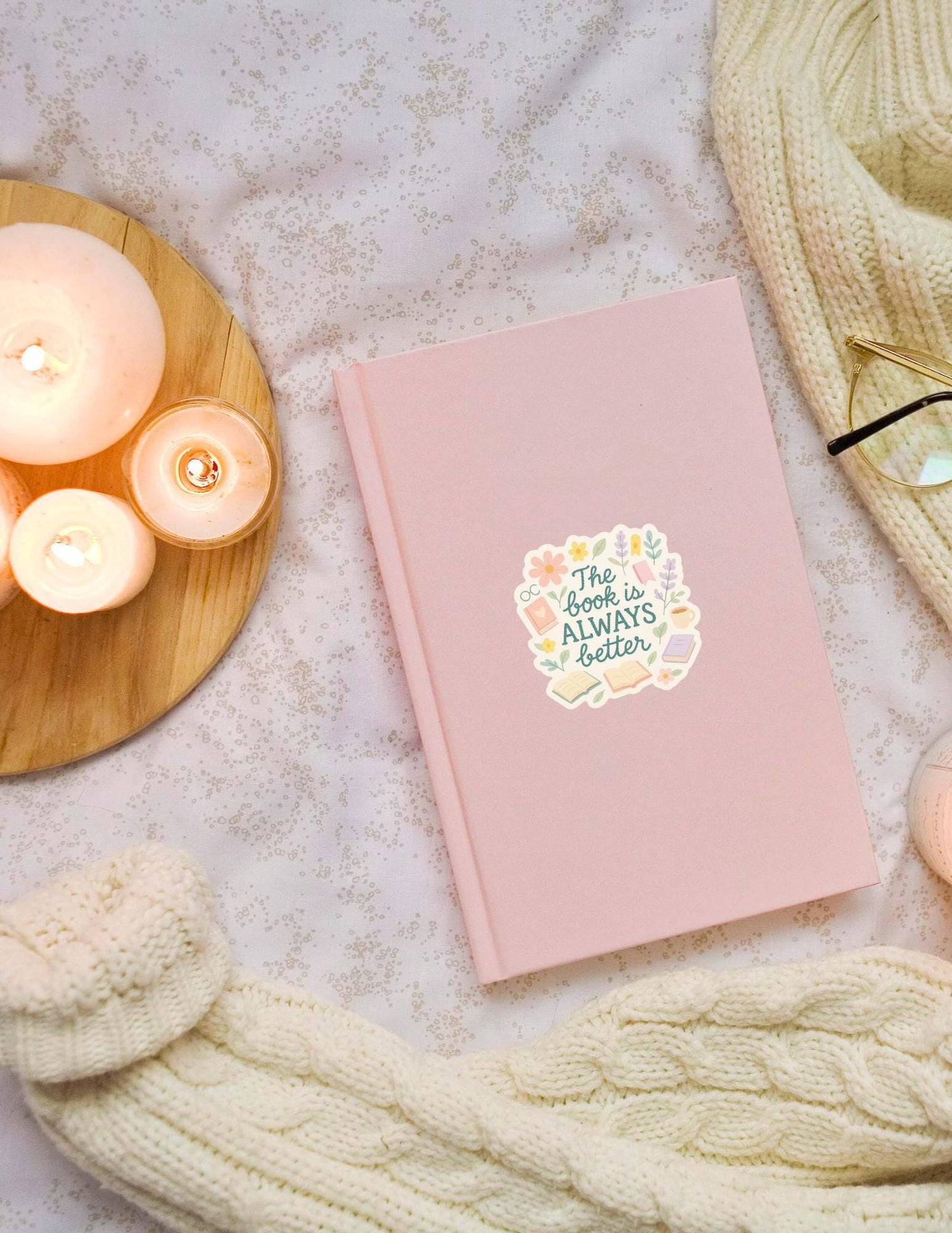 The Book Is Always Better Sticker – Bookish Vinyl Decal for Journals, Laptops & Readers __etsy:6865900465