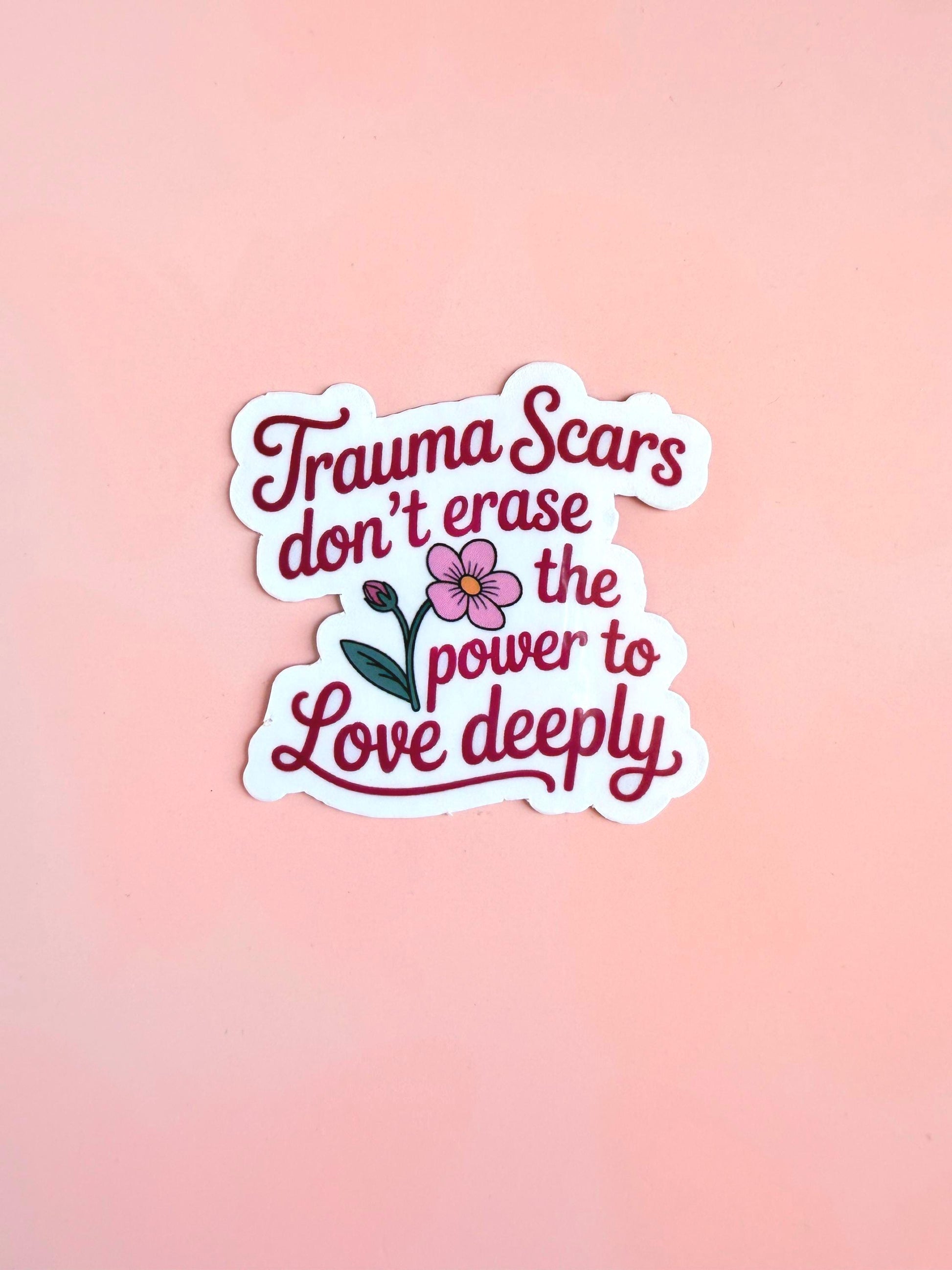 Trauma Scars Sticker: Matte Vinyl Decal - Healing Journey, Self-Love Gift __etsy:6959972640