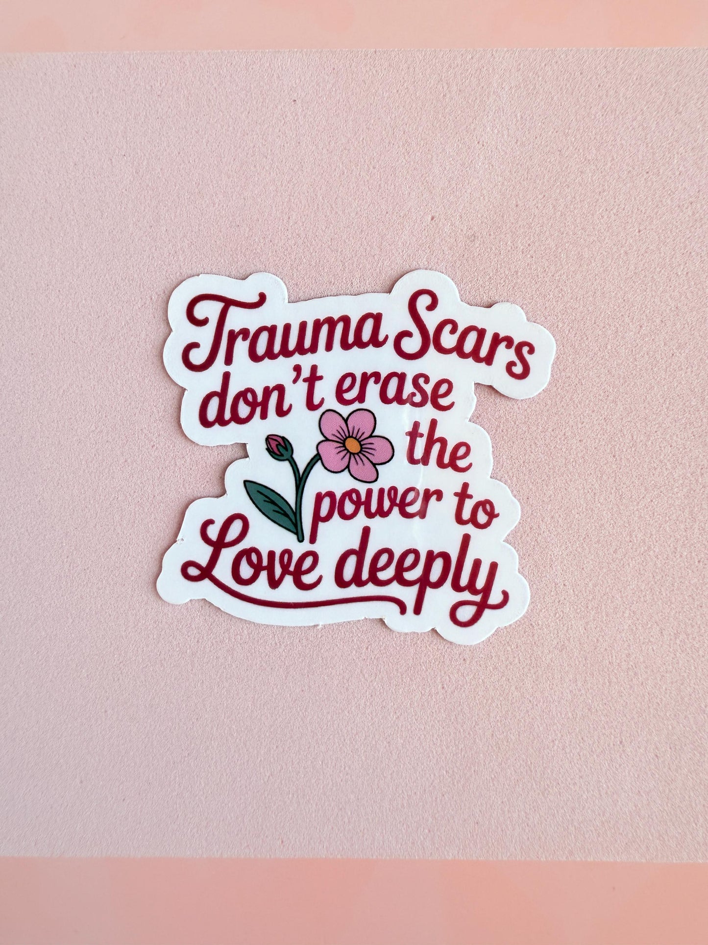 Trauma Scars Sticker: Matte Vinyl Decal - Healing Journey, Self-Love Gift __etsy:7007938983