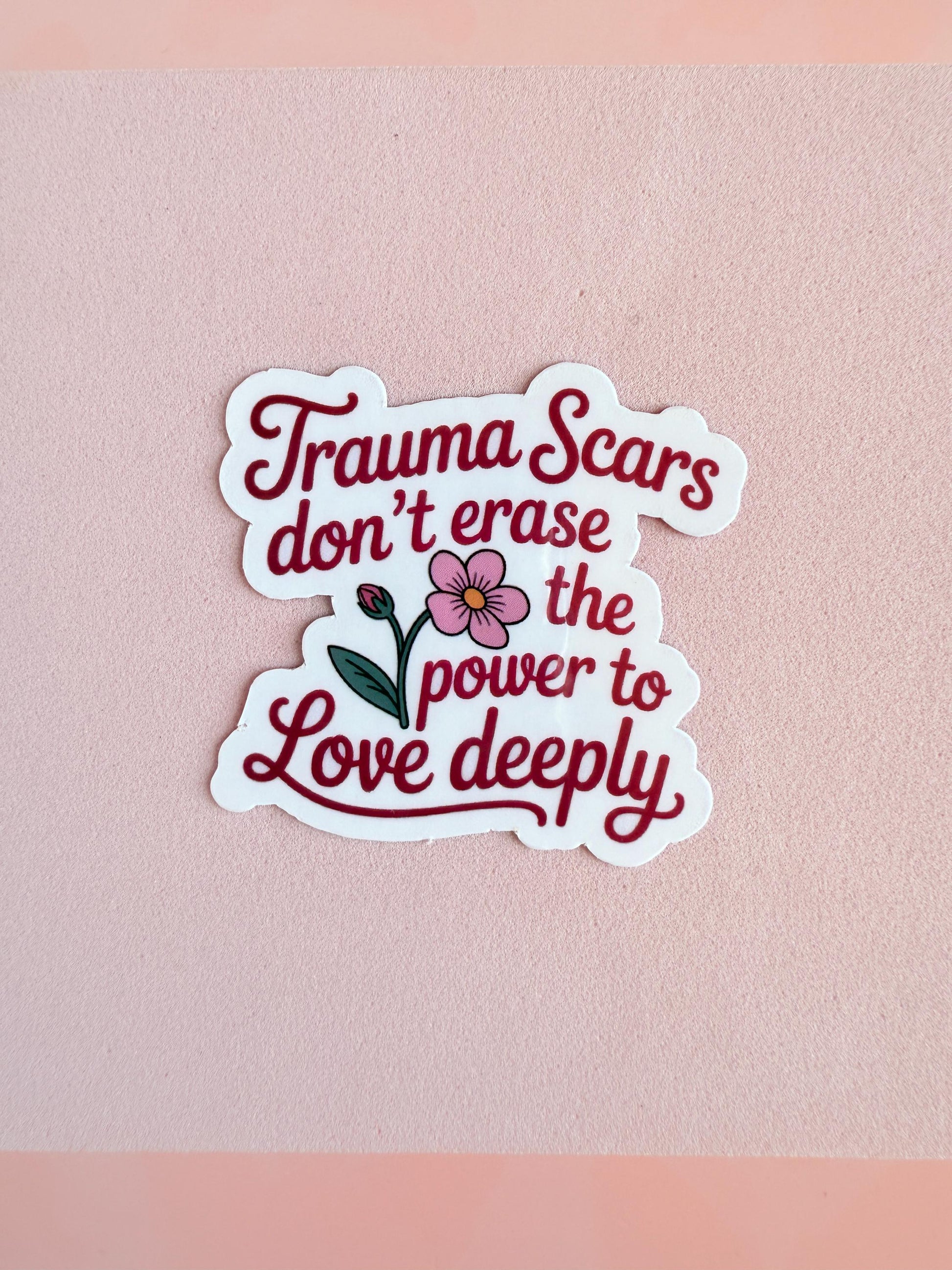 Trauma Scars Sticker: Matte Vinyl Decal - Healing Journey, Self-Love Gift __etsy:7007938983