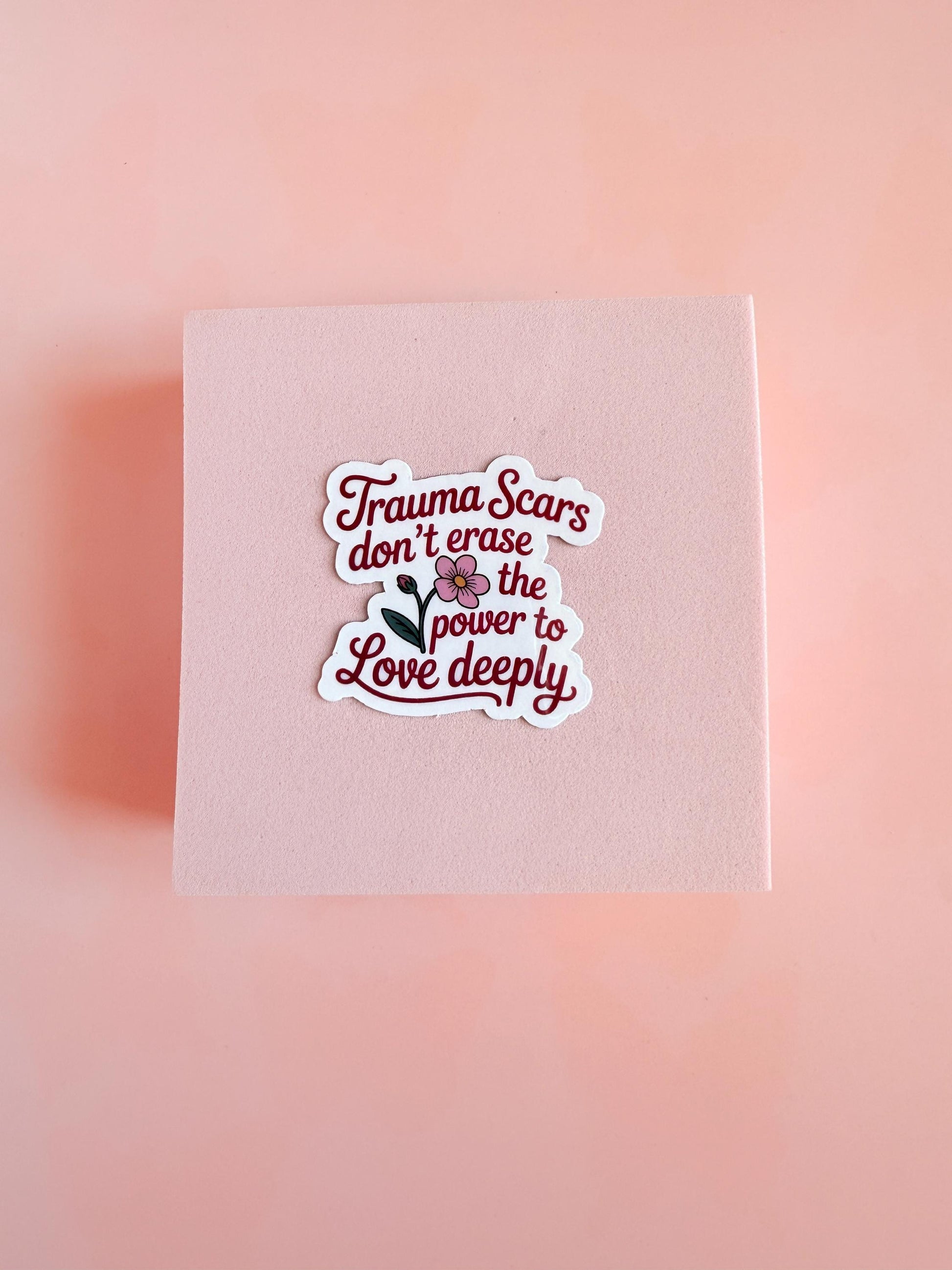 Trauma Scars Sticker: Matte Vinyl Decal - Healing Journey, Self-Love Gift __etsy:6959969632