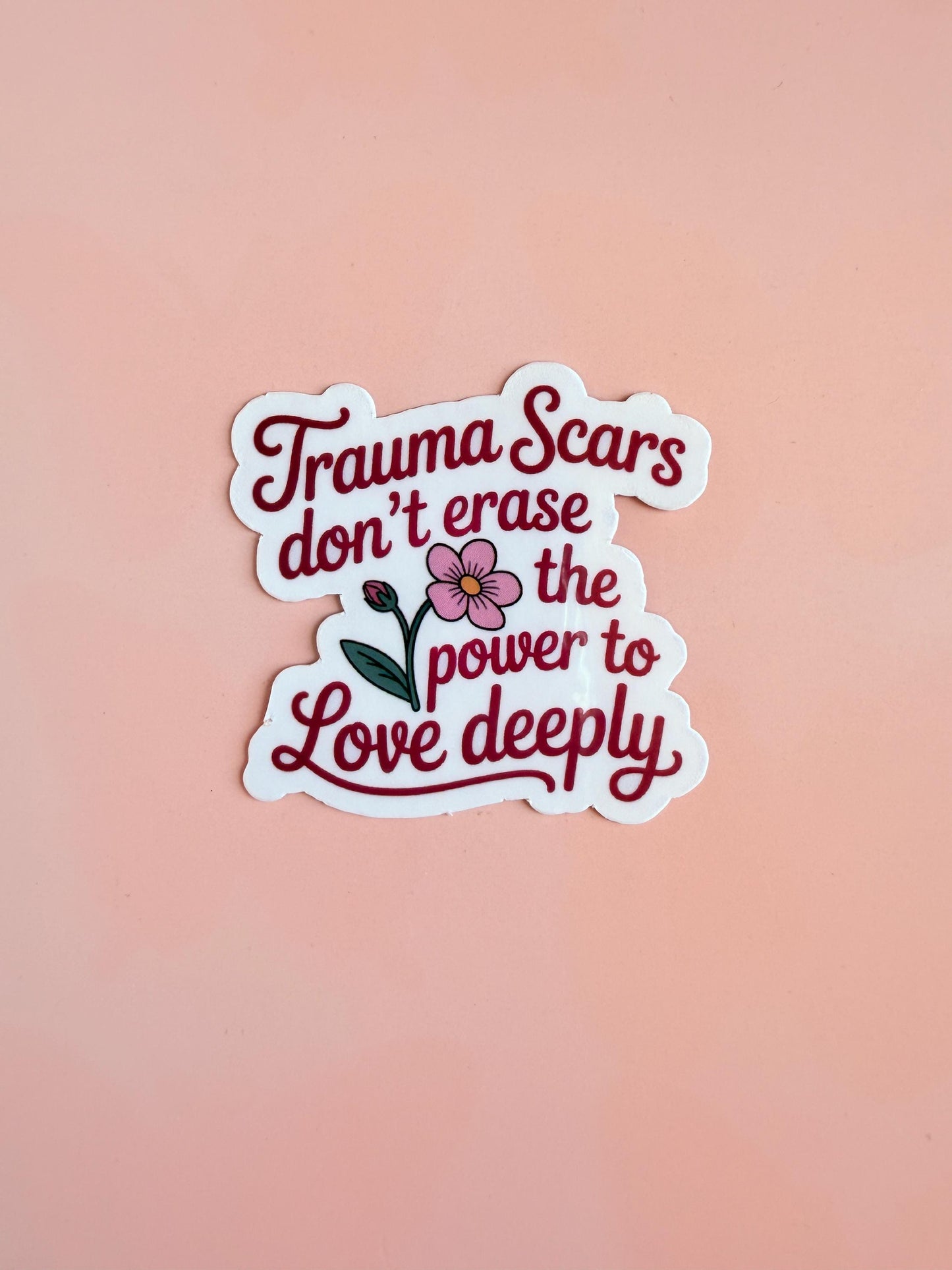 Trauma Scars Sticker: Matte Vinyl Decal - Healing Journey, Self-Love Gift __etsy:7007938775