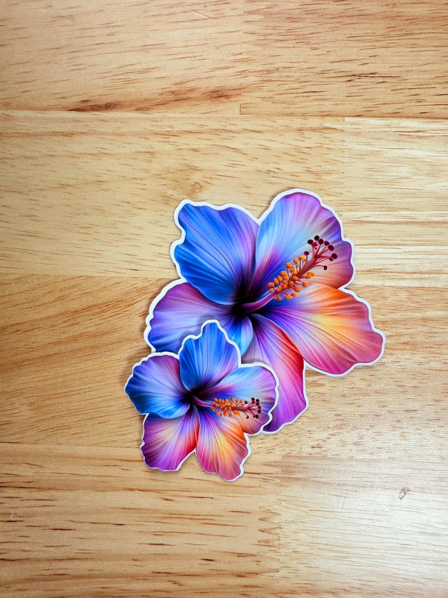 Tropical Hibiscus Butterfly Sticker Bundle — 3 Stickers __etsy:6820056102
