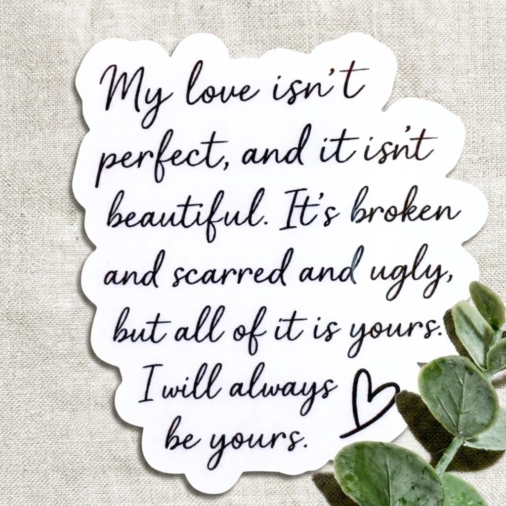 Under Your Scars Sticker: Dark Romance Book Quote Vinyl Decal __etsy:8157677869