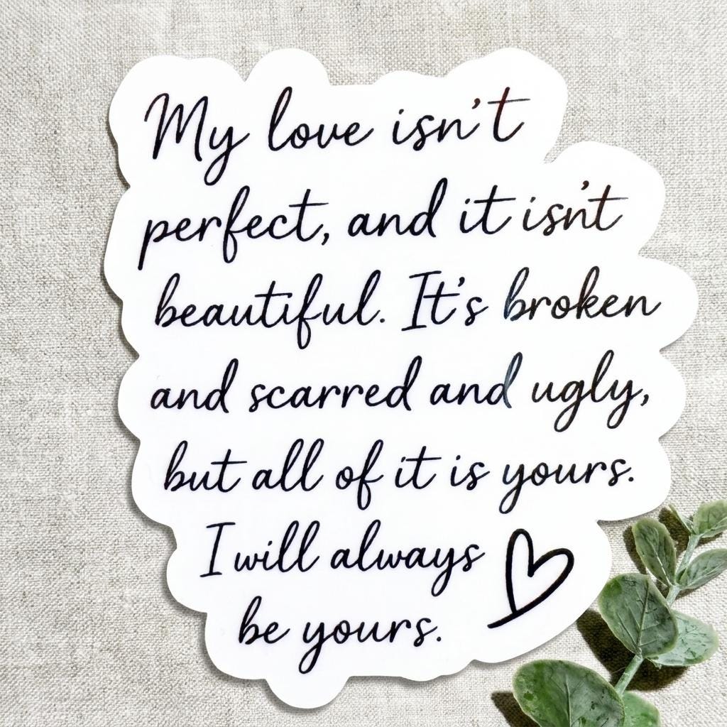 Under Your Scars Sticker: Dark Romance Book Quote Vinyl Decal __etsy:8109771190