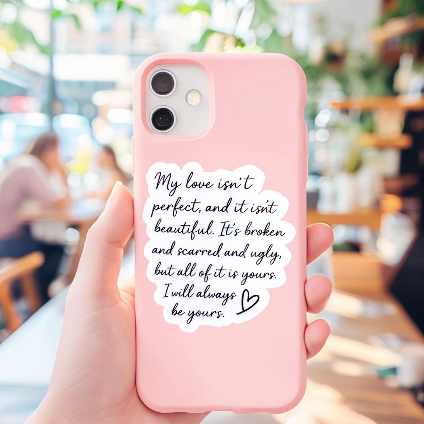 Under Your Scars Sticker: Dark Romance Book Quote Vinyl Decal __etsy:7781501601