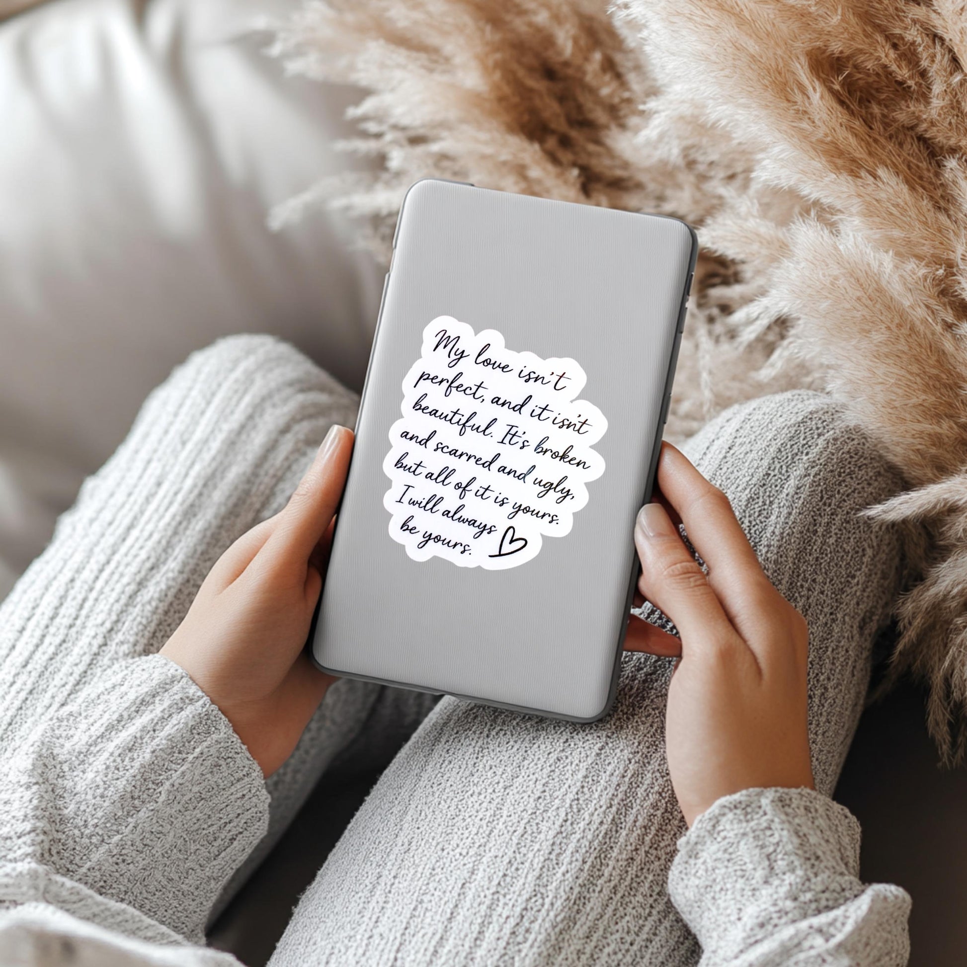 Under Your Scars Sticker: Dark Romance Book Quote Vinyl Decal __etsy:7781501621