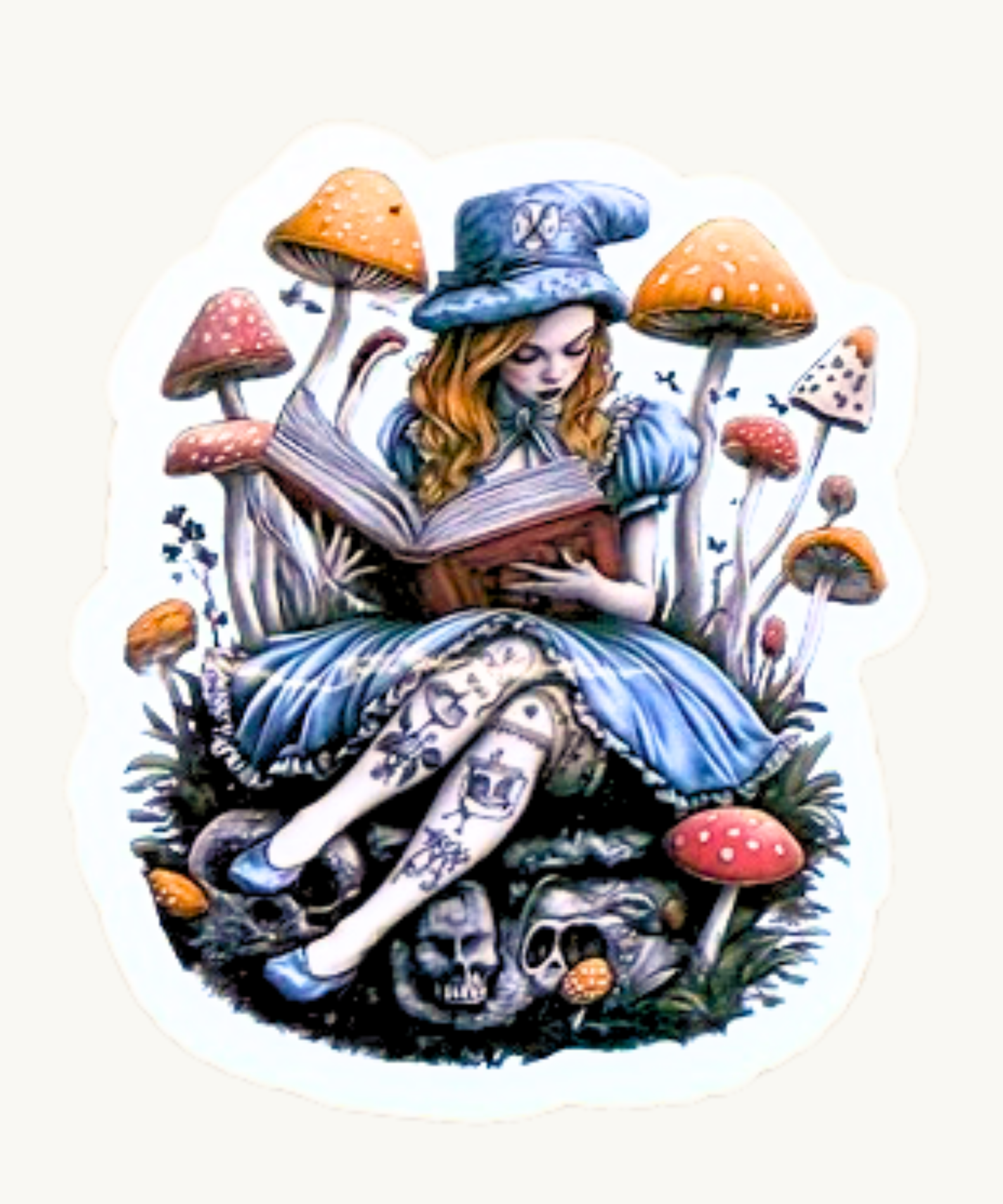 Mad Hatter Hat Sticker | Alice in Wonderland Vinyl Decal by The Sticker Era