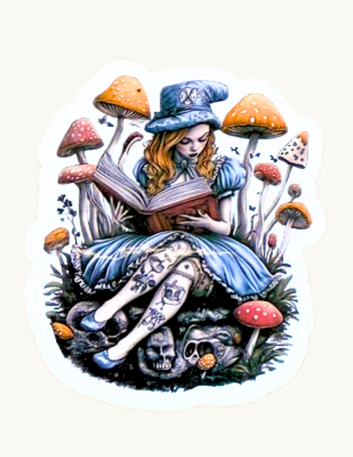 Mad Hatter Hat Sticker | Alice in Wonderland Vinyl Decal
