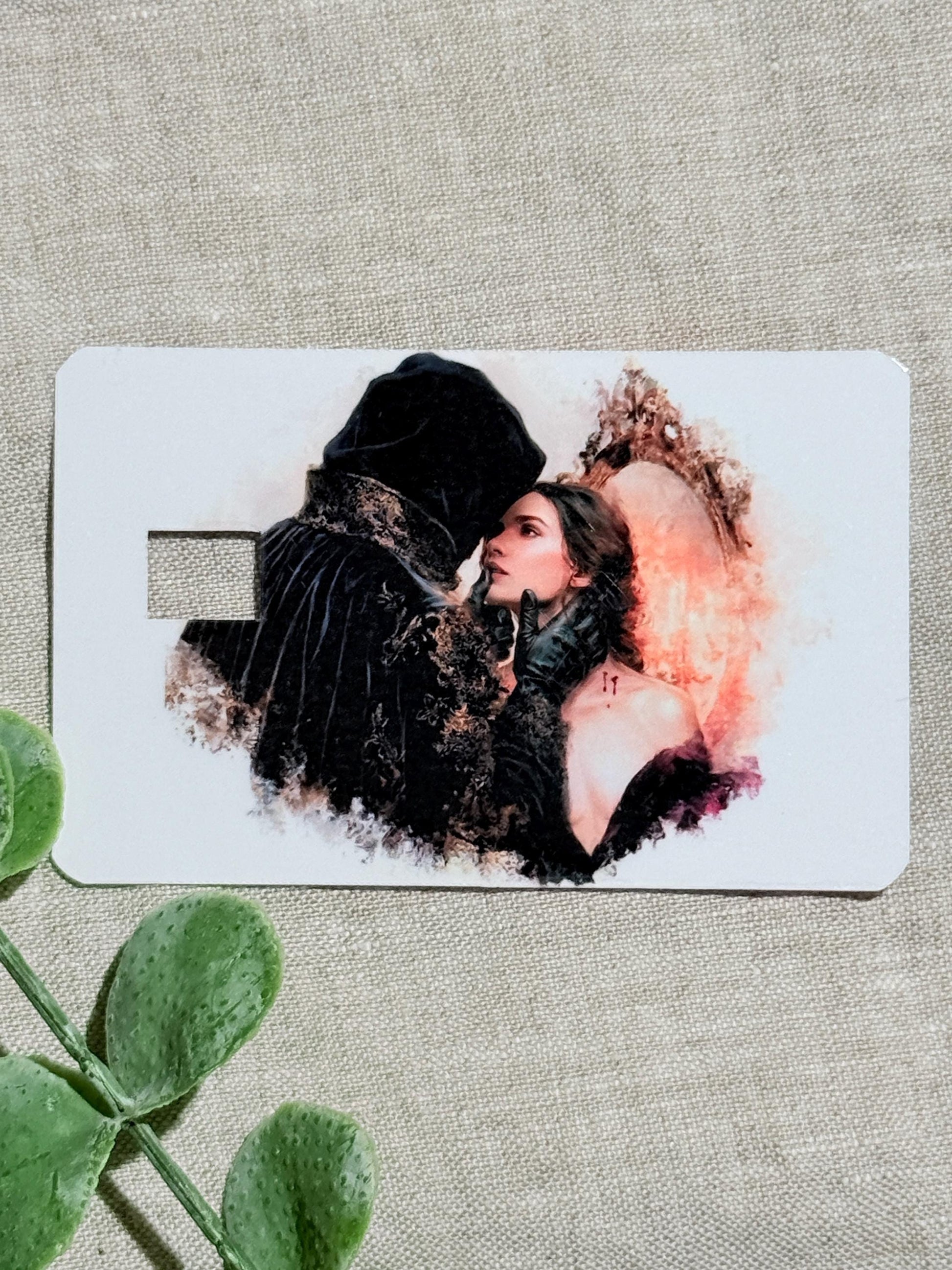 Vampire romance debit card skin with bite marks by The Sticker Era __etsy:8156755745