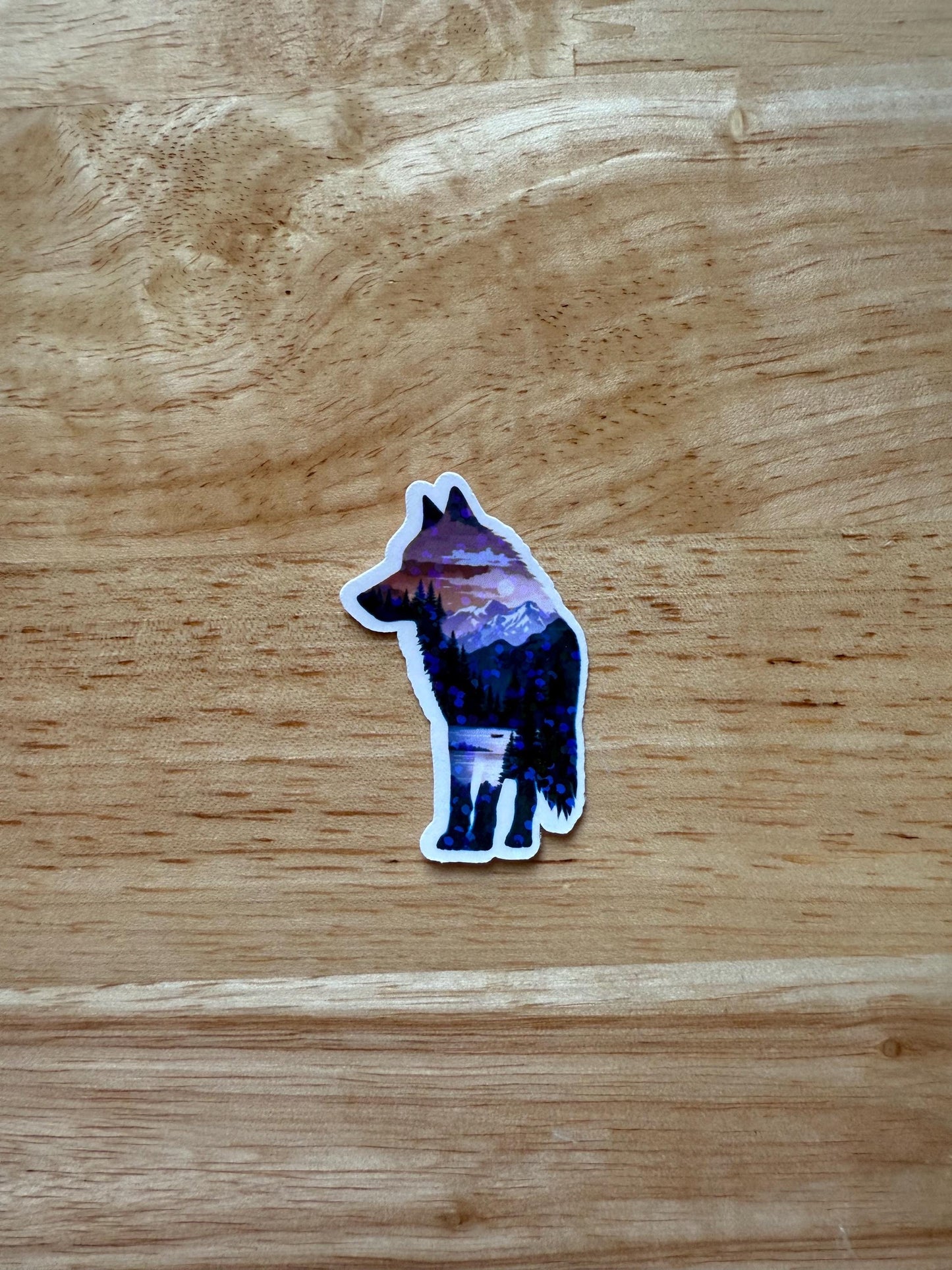 Wolf Vinyl Sticker – Nature Art Decal for Book Lovers & Journal Decor __etsy:6716361784