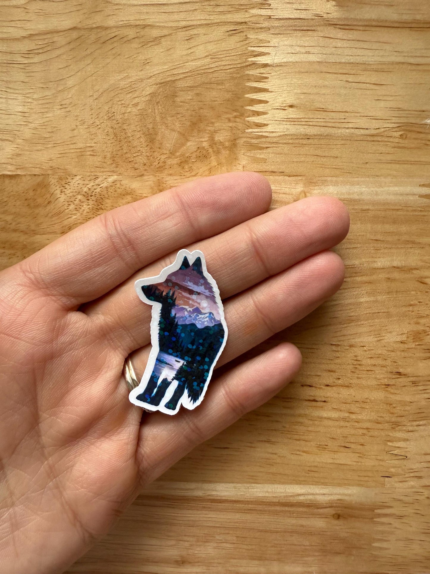 Wolf Vinyl Sticker – Nature Art Decal for Book Lovers & Journal Decor __etsy:6716362140