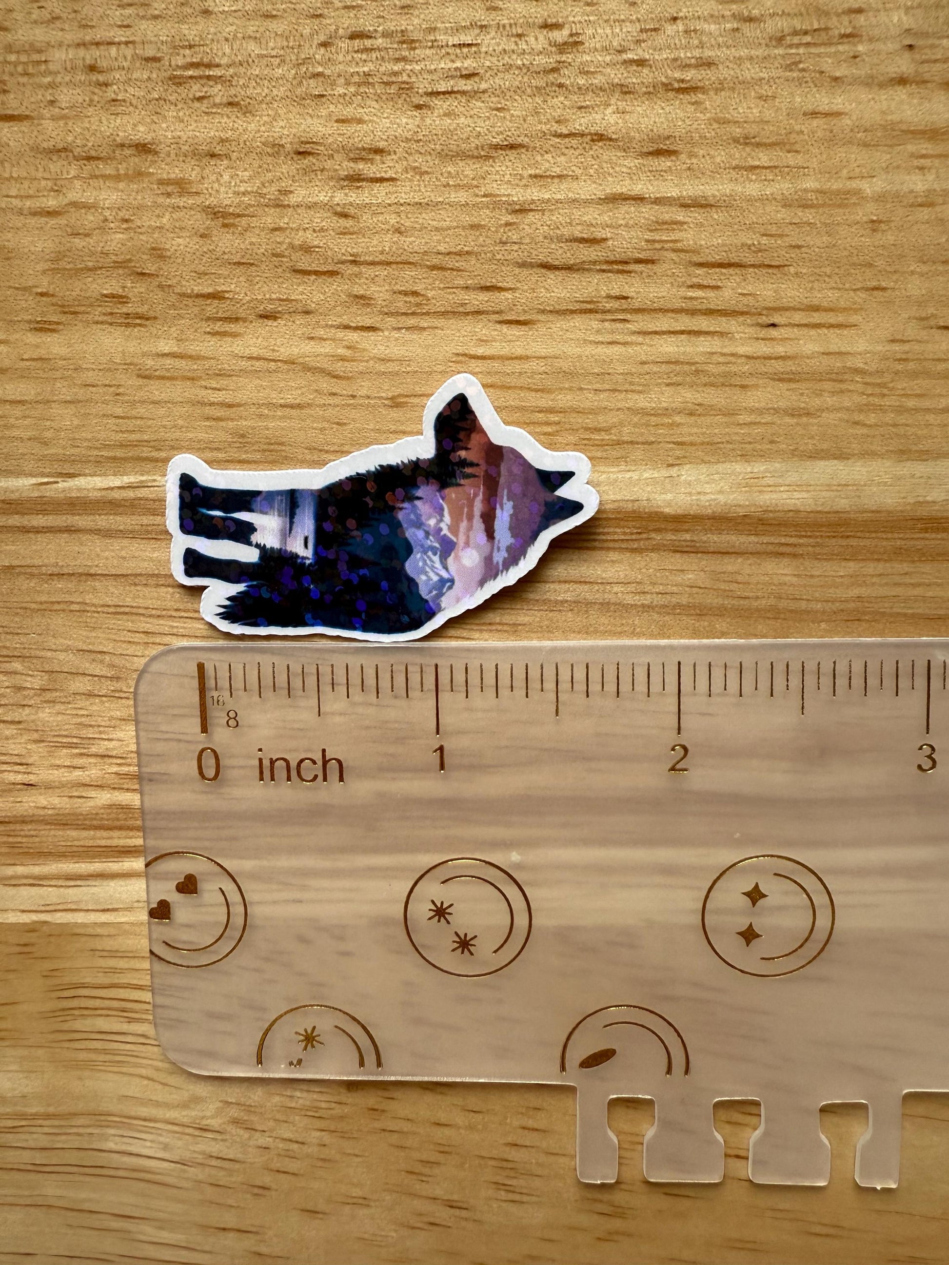 Wolf Vinyl Sticker – Nature Art Decal for Book Lovers & Journal Decor __etsy:6764394201