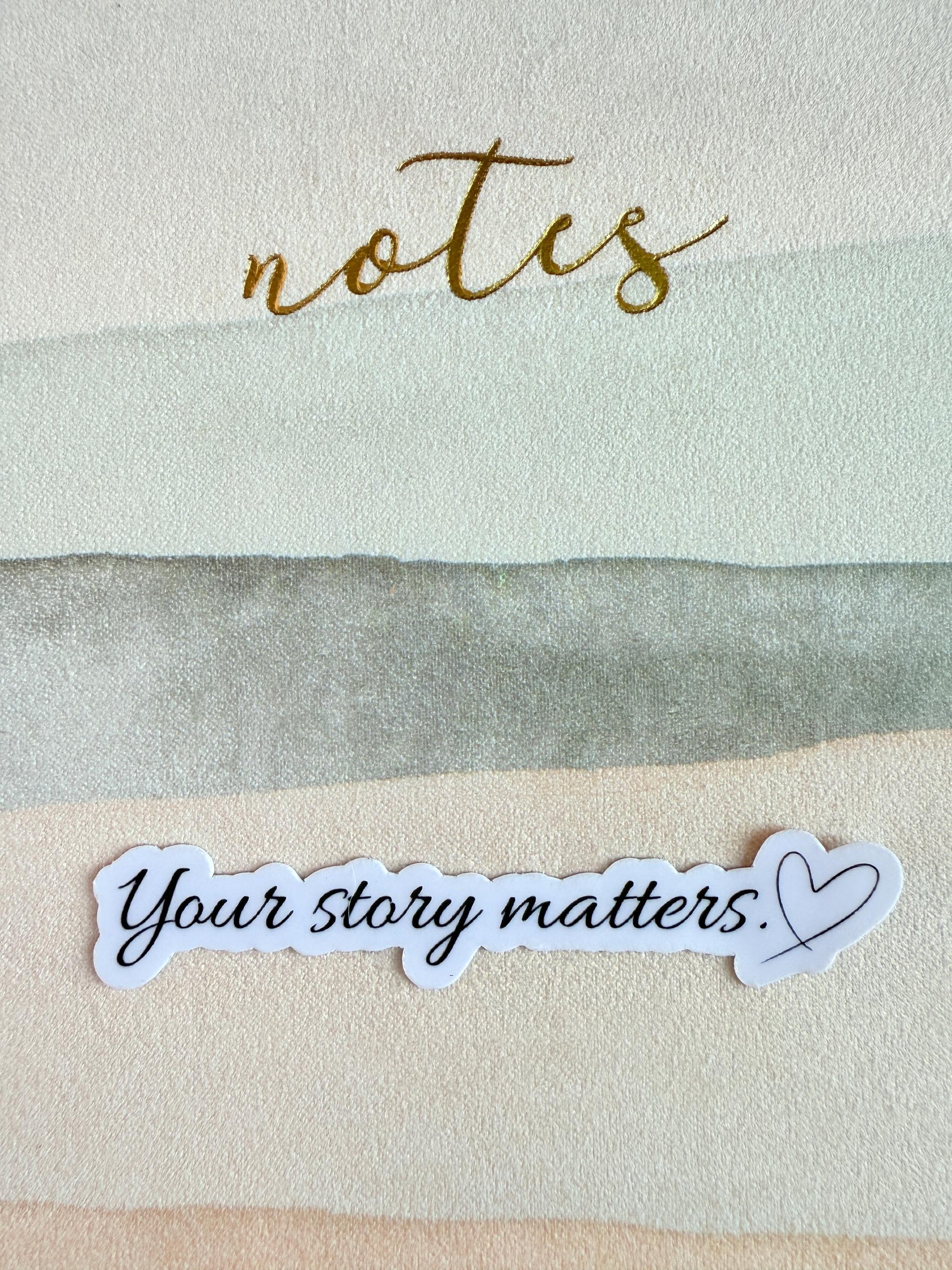 Your Story Matters Sticker, Inspirational Decal __etsy:6917543613