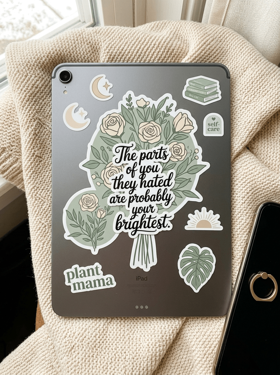Self-Love Quote Sticker – Mental Health Affirmation Vinyl Decal – Sticker Era by The Sticker Era