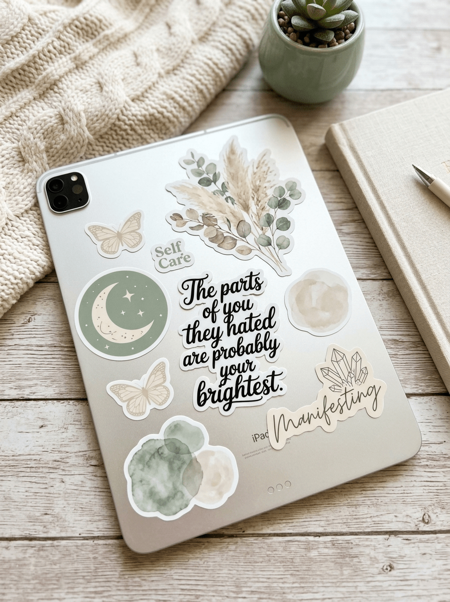 Self-Love Quote Sticker – Mental Health Affirmation Vinyl Decal – Sticker Era by The Sticker Era