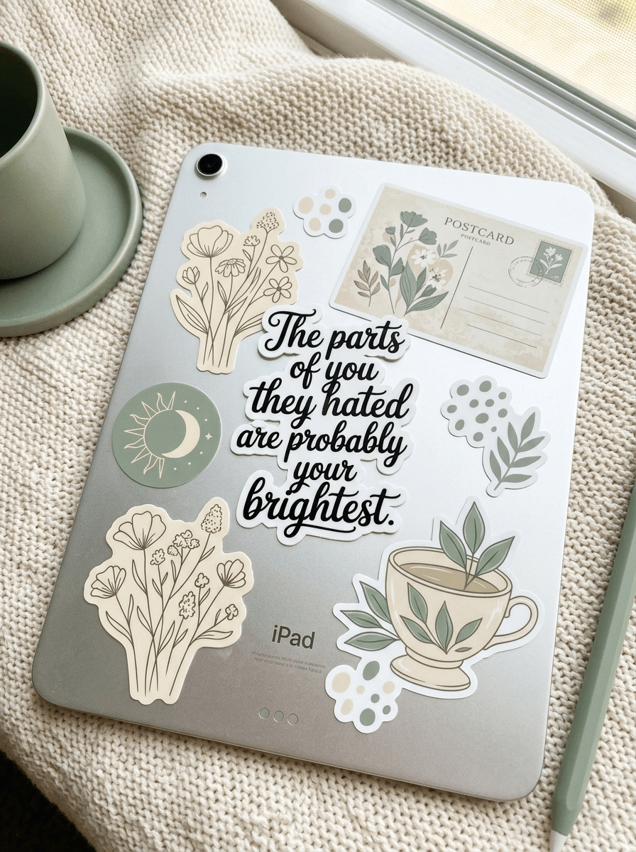 Self-Love Quote Sticker – Mental Health Affirmation Vinyl Decal – Sticker Era by The Sticker Era