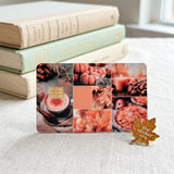 Blush Autumn Collage Card Skin – Soft Fall Photo Grid Debit & Credit Card Sticker by The Sticker Era