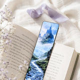 Castle bookmark tucked into an open book by The Sticker Era