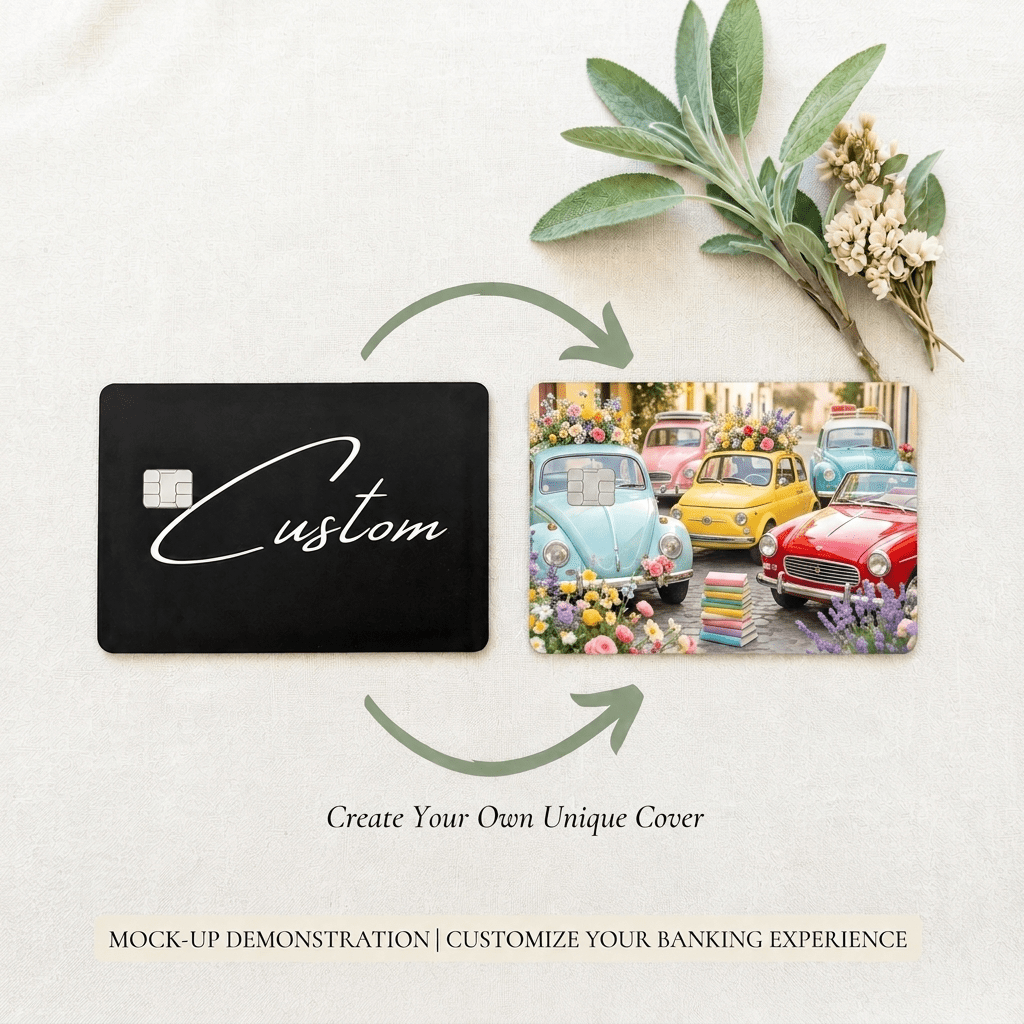 Custom Debit Card Skin – Personalized Made-to-Order Card Cover – Sticker Era by The Sticker Era
