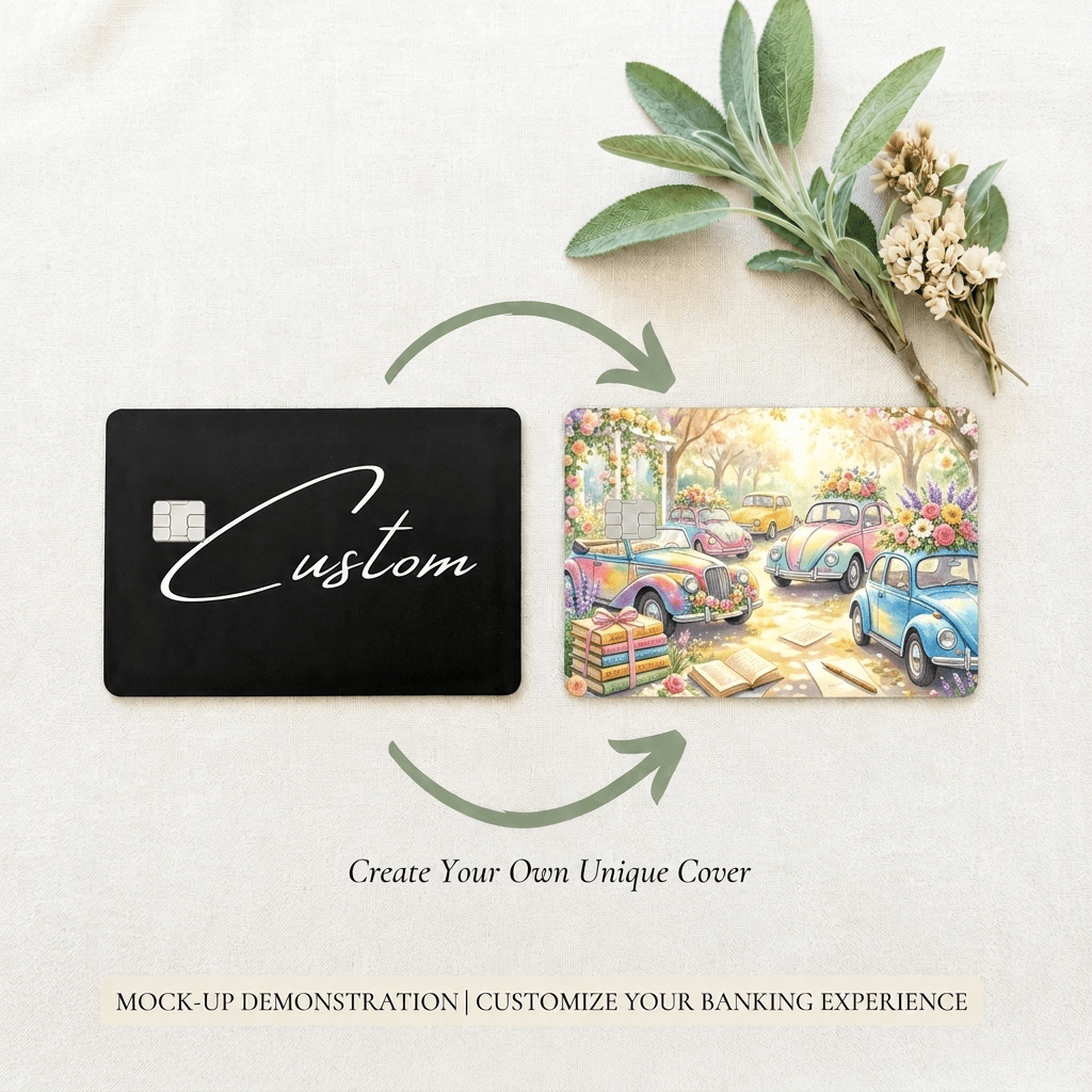Custom Debit Card Skin – Personalized Made-to-Order Card Cover – Sticker Era by The Sticker Era