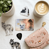 Wolf Debit Card Skin – Moody Forest Vinyl Card Cover – Sticker Era by The Sticker Era