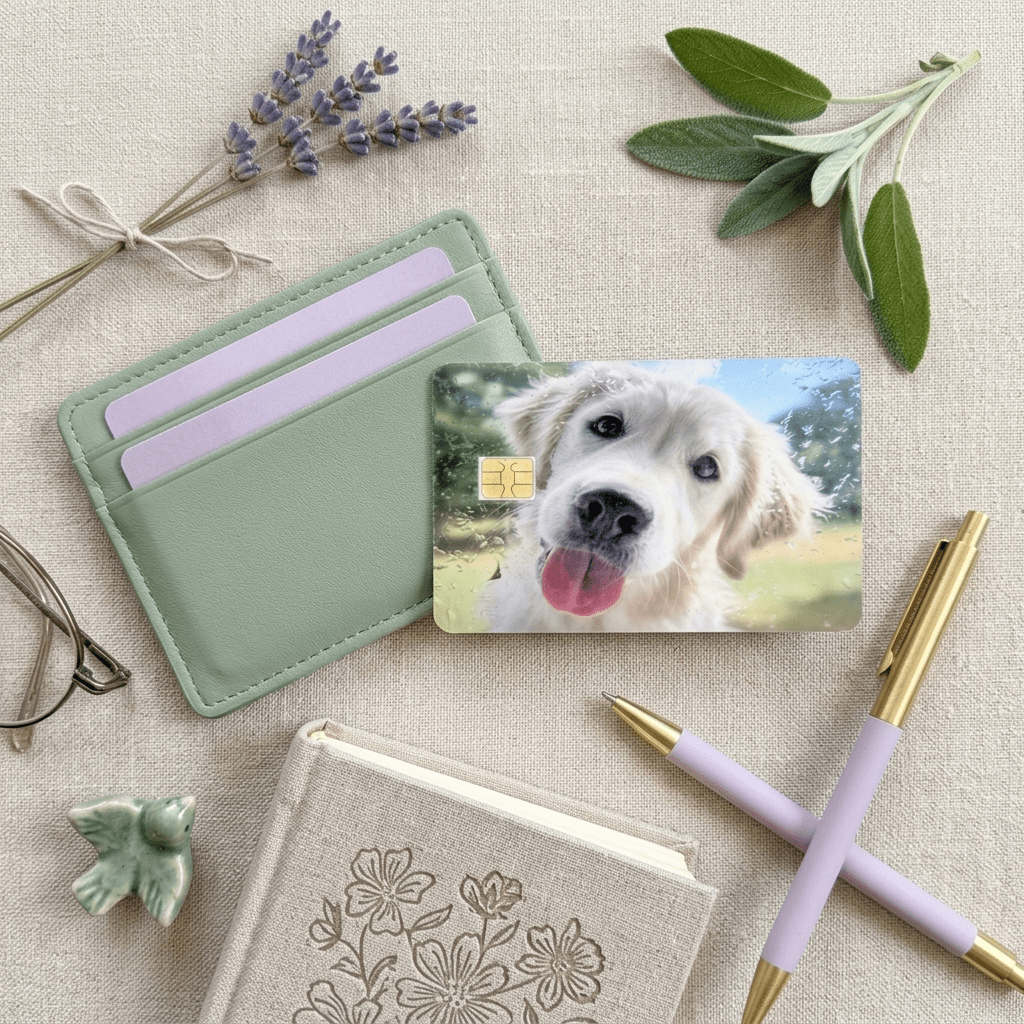 Golden Retriever Card Skin – Funny Dog Meme Debit Card Skin – Sticker Era by The Sticker Era