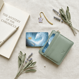 Celestial Ice Dragon Debit Card Skin | Ethereal Blue Fantasy Card Cover by The Sticker Era