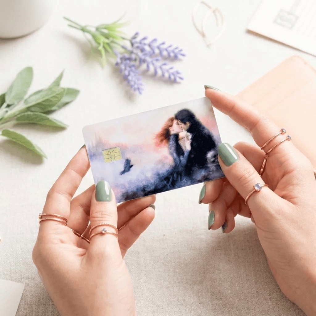 Romantasy Couple Card Skin – Dark Romance Debit Card Cover – Sticker Era by The Sticker Era