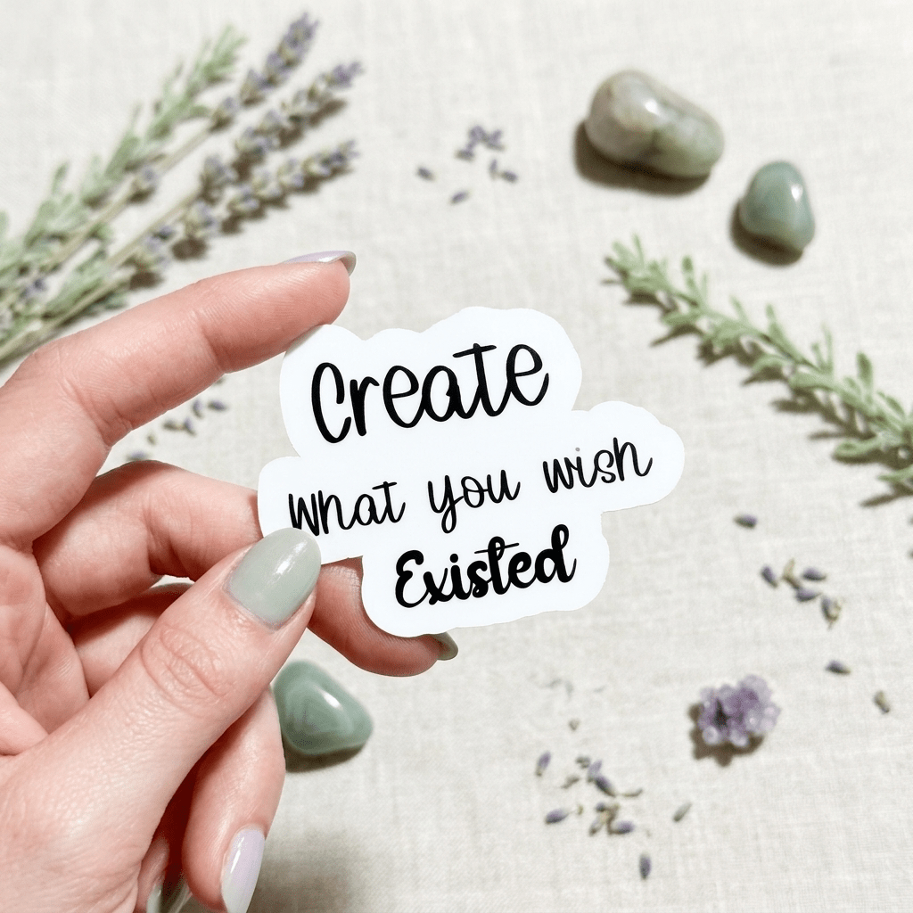 "Create What You Wish Existed" Sticker | Entrepreneur Motivational Vinyl Decal by The Sticker Era