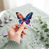 Holographic Galaxy Butterfly Sticker – Celestial Vinyl Decal – Sticker Era by The Sticker Era