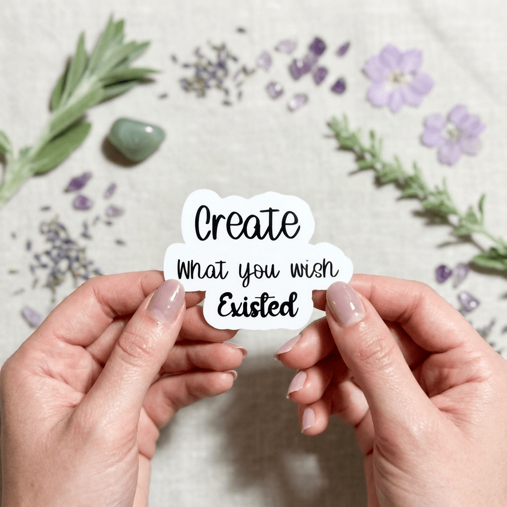 "Create What You Wish Existed" Sticker | Entrepreneur Motivational Vinyl Decal by The Sticker Era